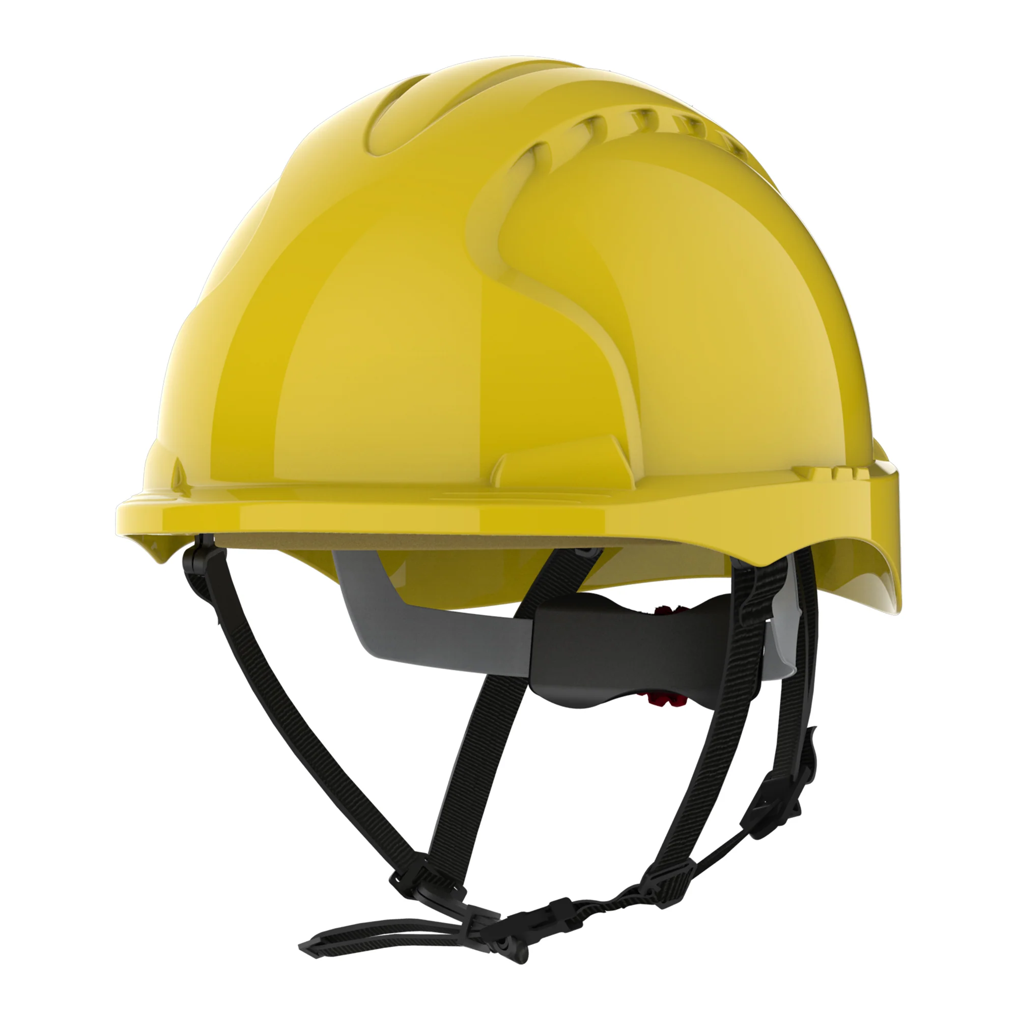 JSP EVO3 Linesman Safety Helmet - Micro Peak - Wheel Ratchet - Yellow