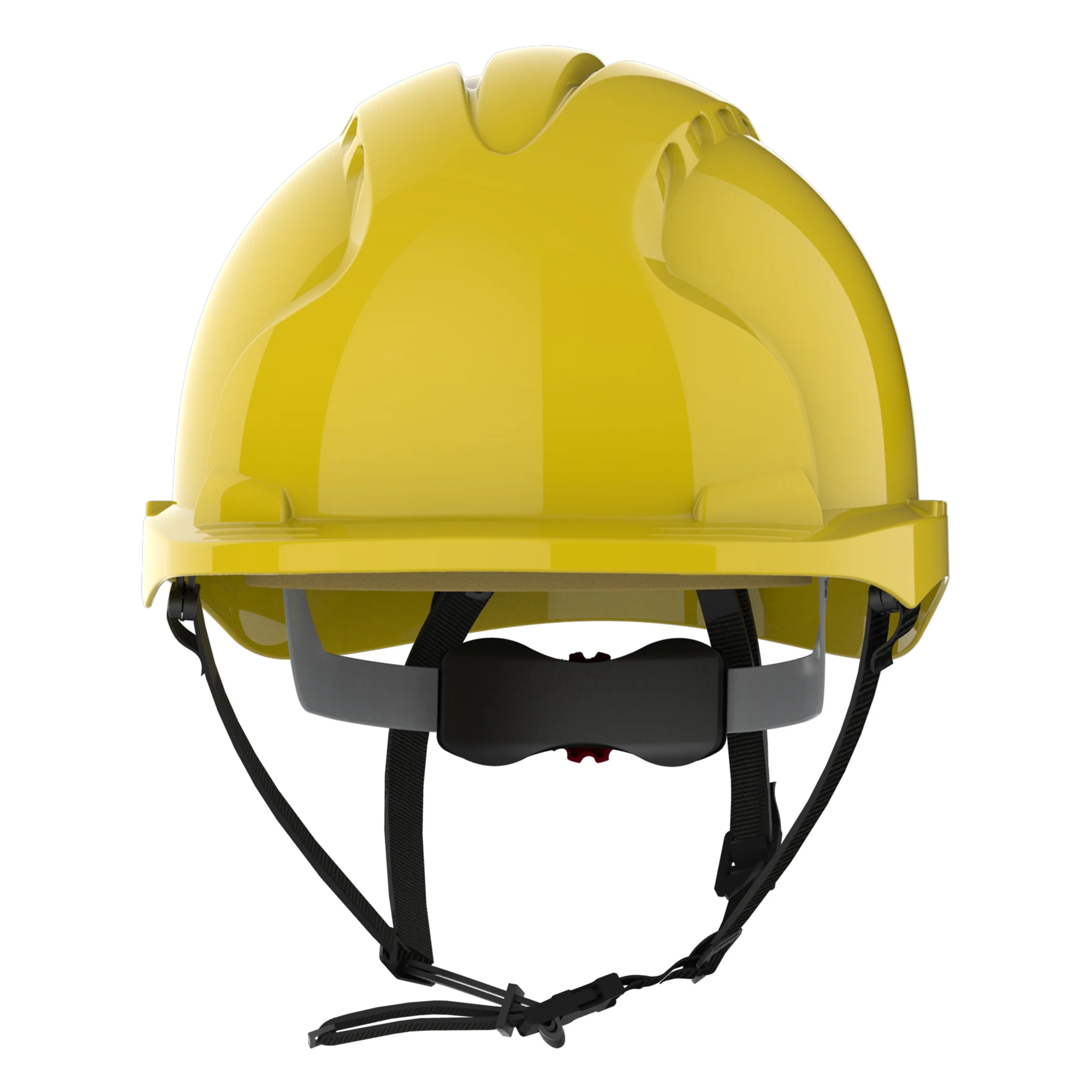 JSP EVO3 Linesman Safety Helmet - Micro Peak - Wheel Ratchet - Yellow - Image 2