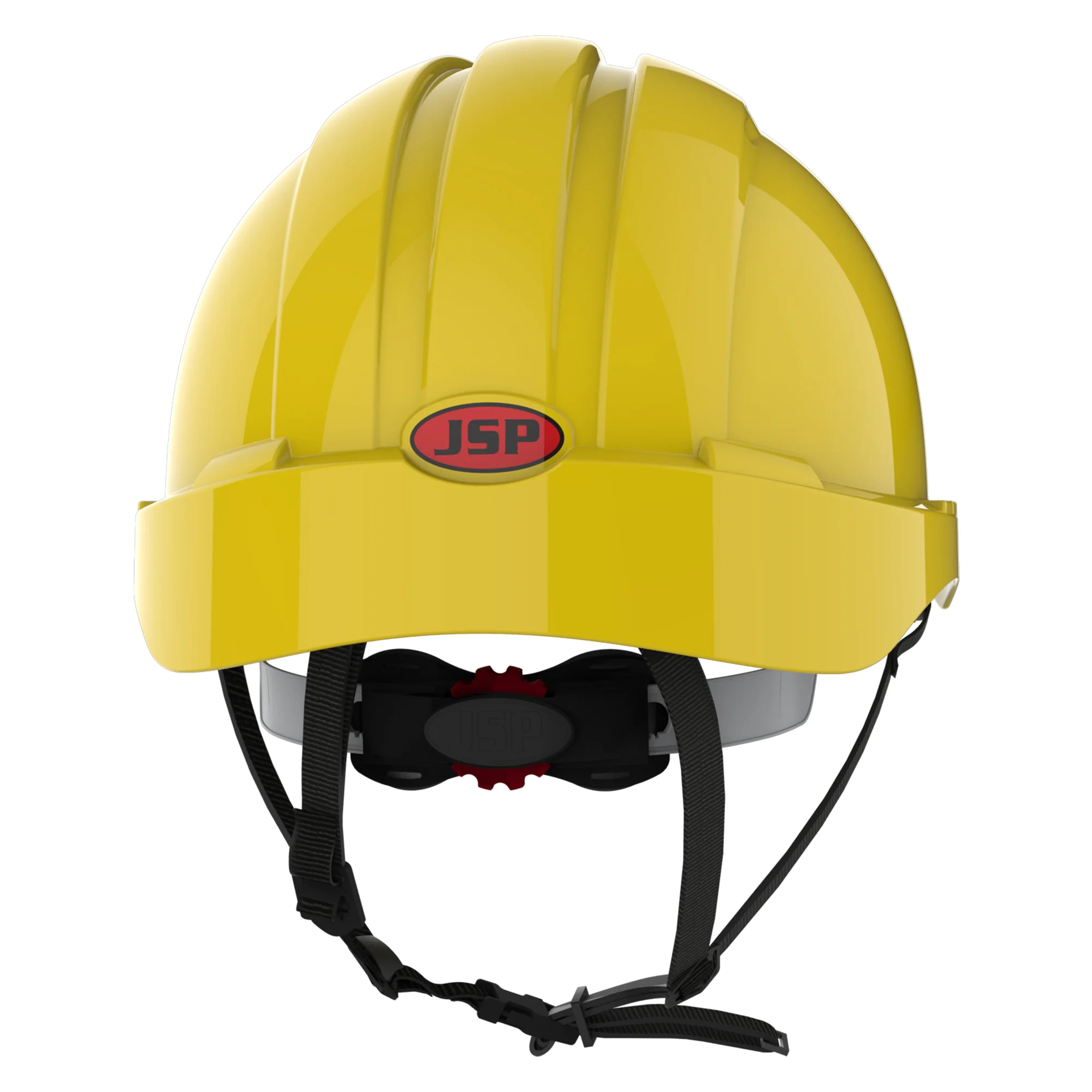 JSP EVO3 Linesman Safety Helmet - Micro Peak - Wheel Ratchet - Yellow - Image 4