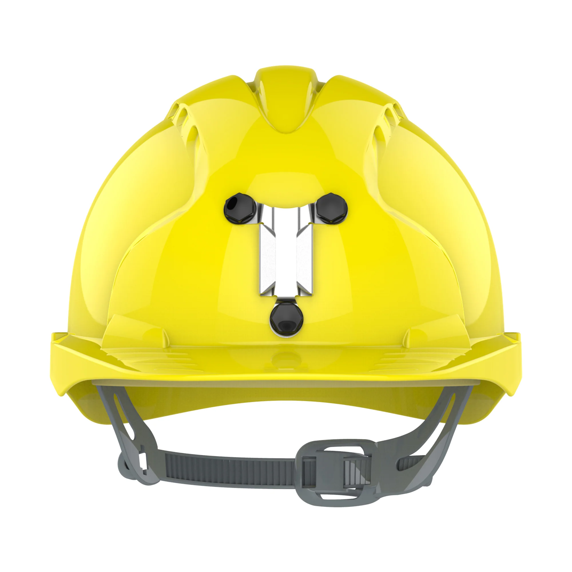 JSP EVO3 Mining Safety Helmet with Lamp Bracket - Slip Ratchet - Yellow - Image 2