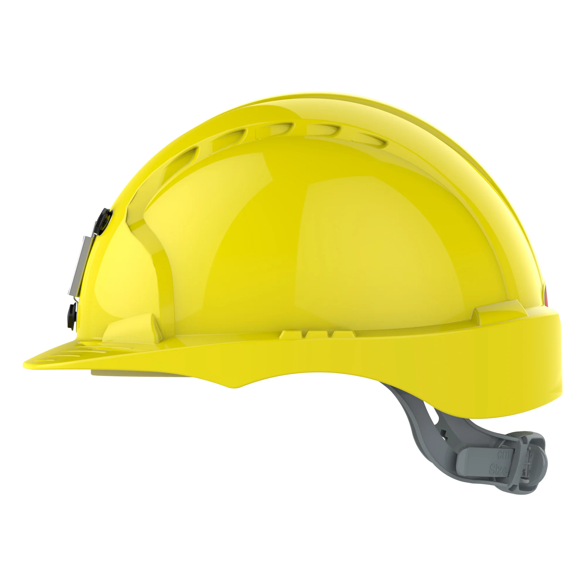 JSP EVO3 Mining Safety Helmet with Lamp Bracket - Slip Ratchet - Yellow - Image 3