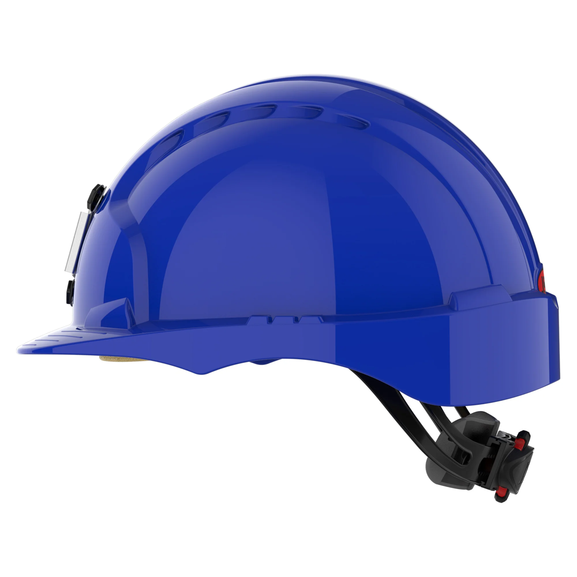 JSP EVO3 Mining Safety Helmet with Lamp Bracket - Wheel Ratchet - Blue - Image 3