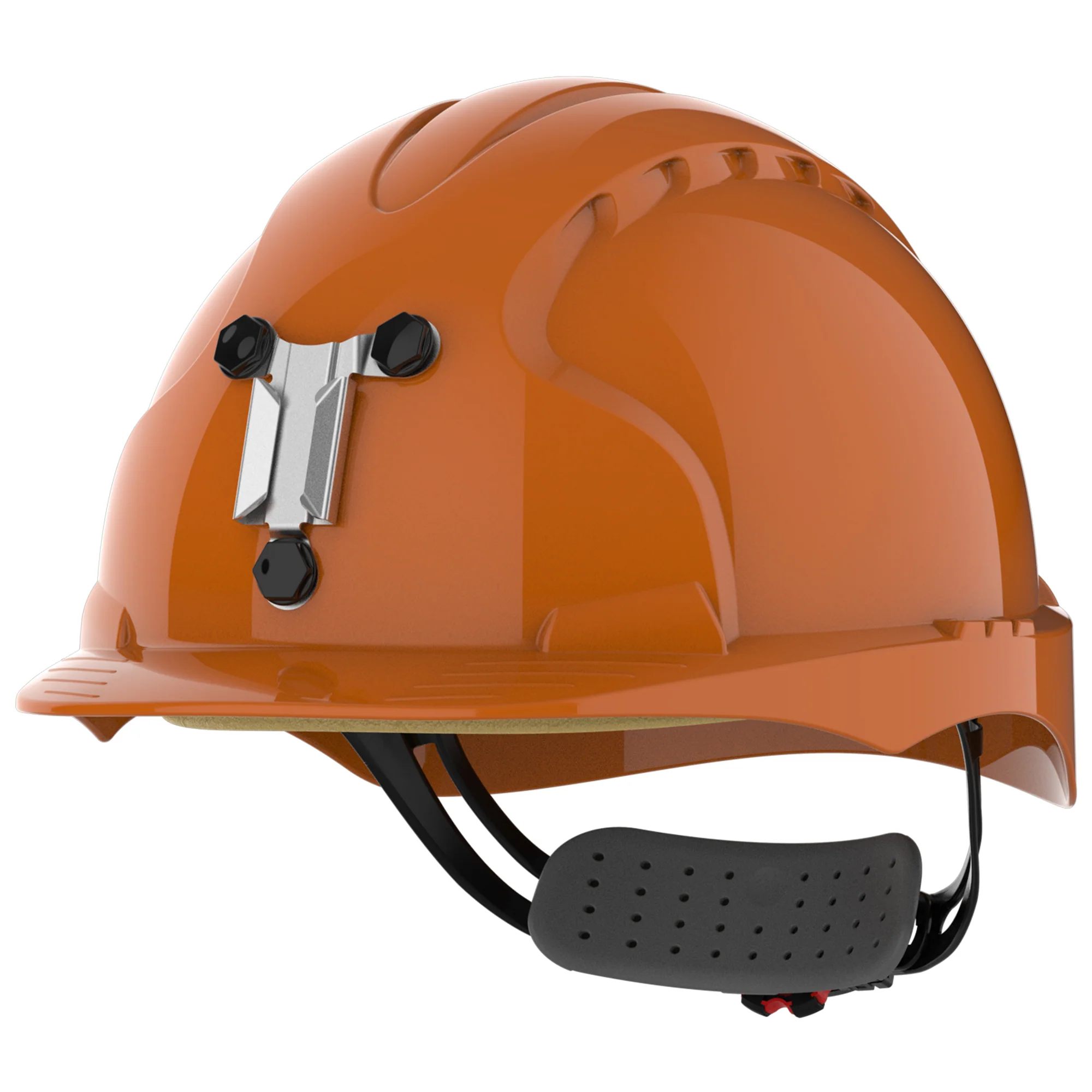 JSP EVO3 Mining Safety Helmet with Lamp Bracket - Wheel Ratchet - Orange