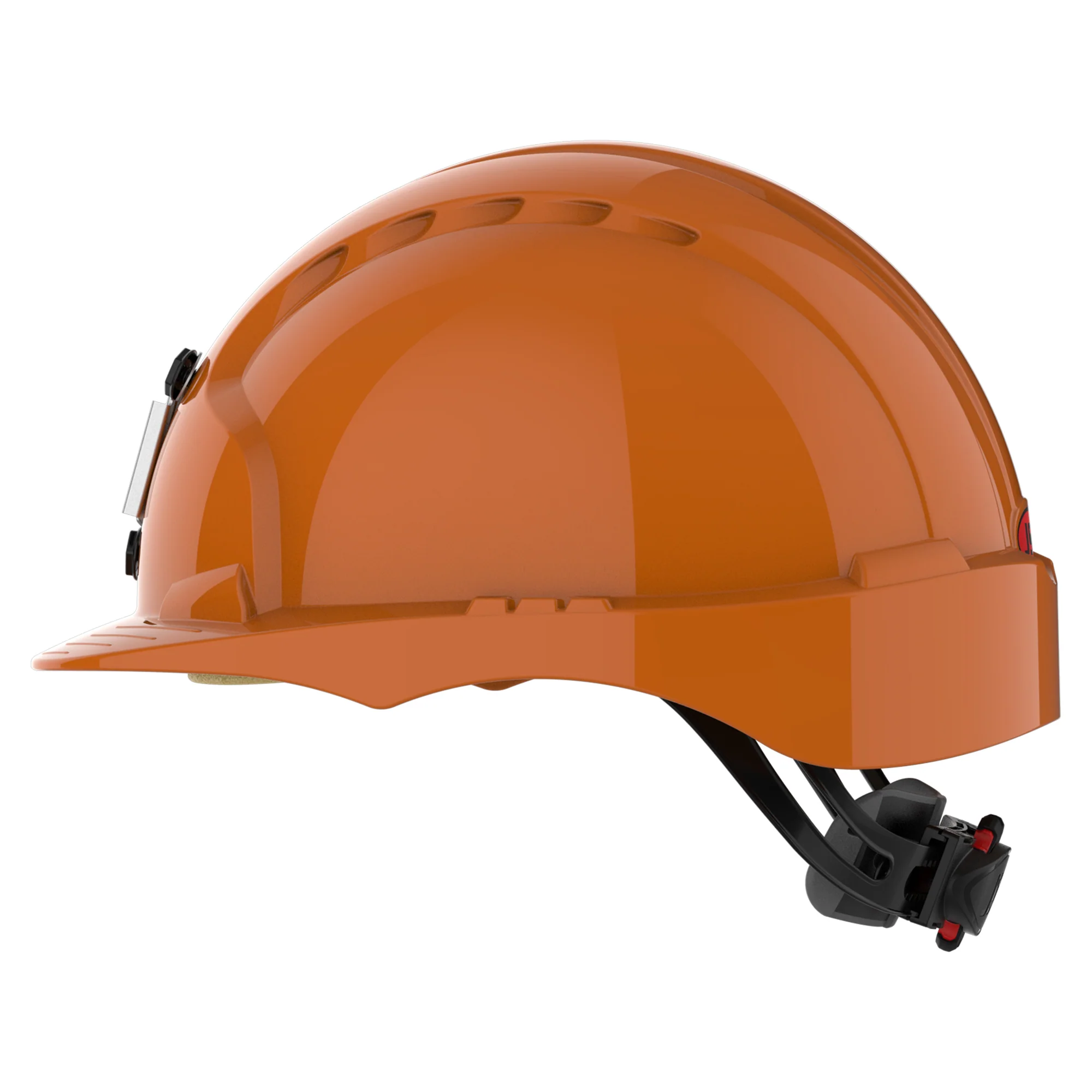 JSP EVO3 Mining Safety Helmet with Lamp Bracket - Wheel Ratchet - Orange - Image 3