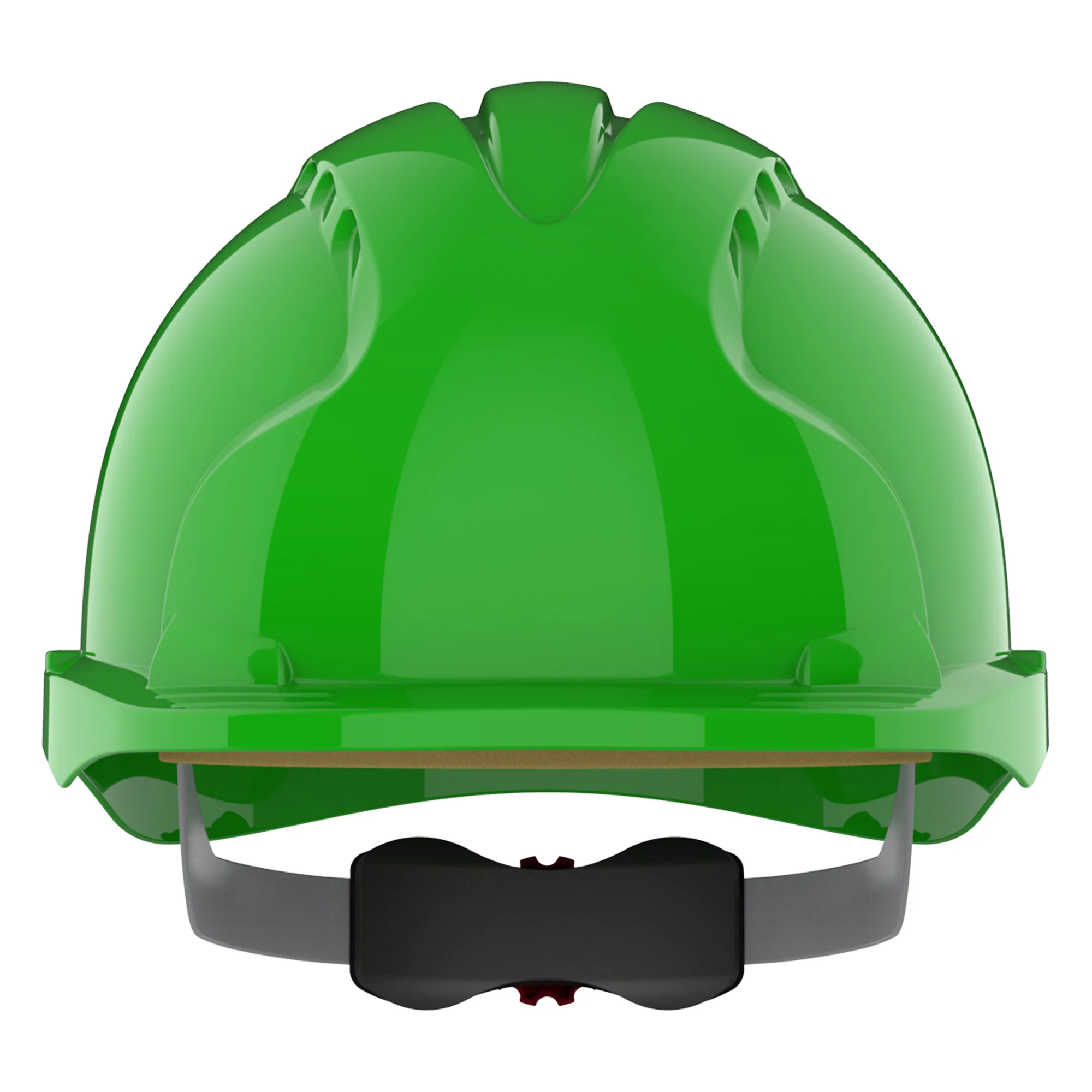 JSP EVO3 Safety Helmet - Micro Peak - Wheel Ratchet - Vented - Green - Image 2