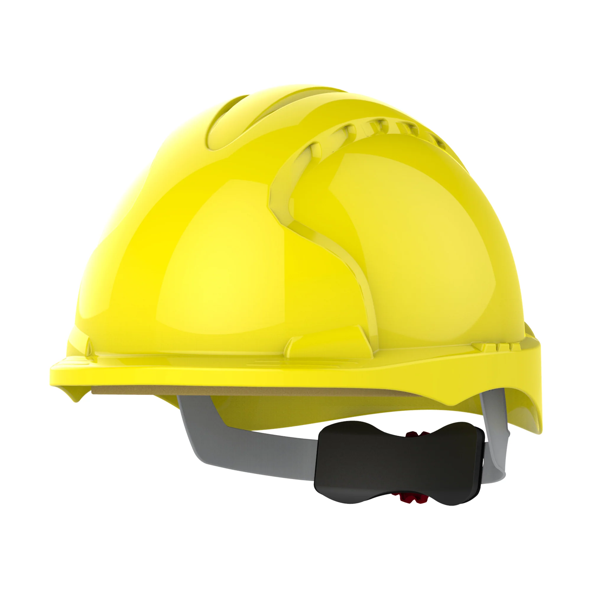 JSP EVO3 Safety Helmet - Micro Peak - Wheel Ratchet - Yellow