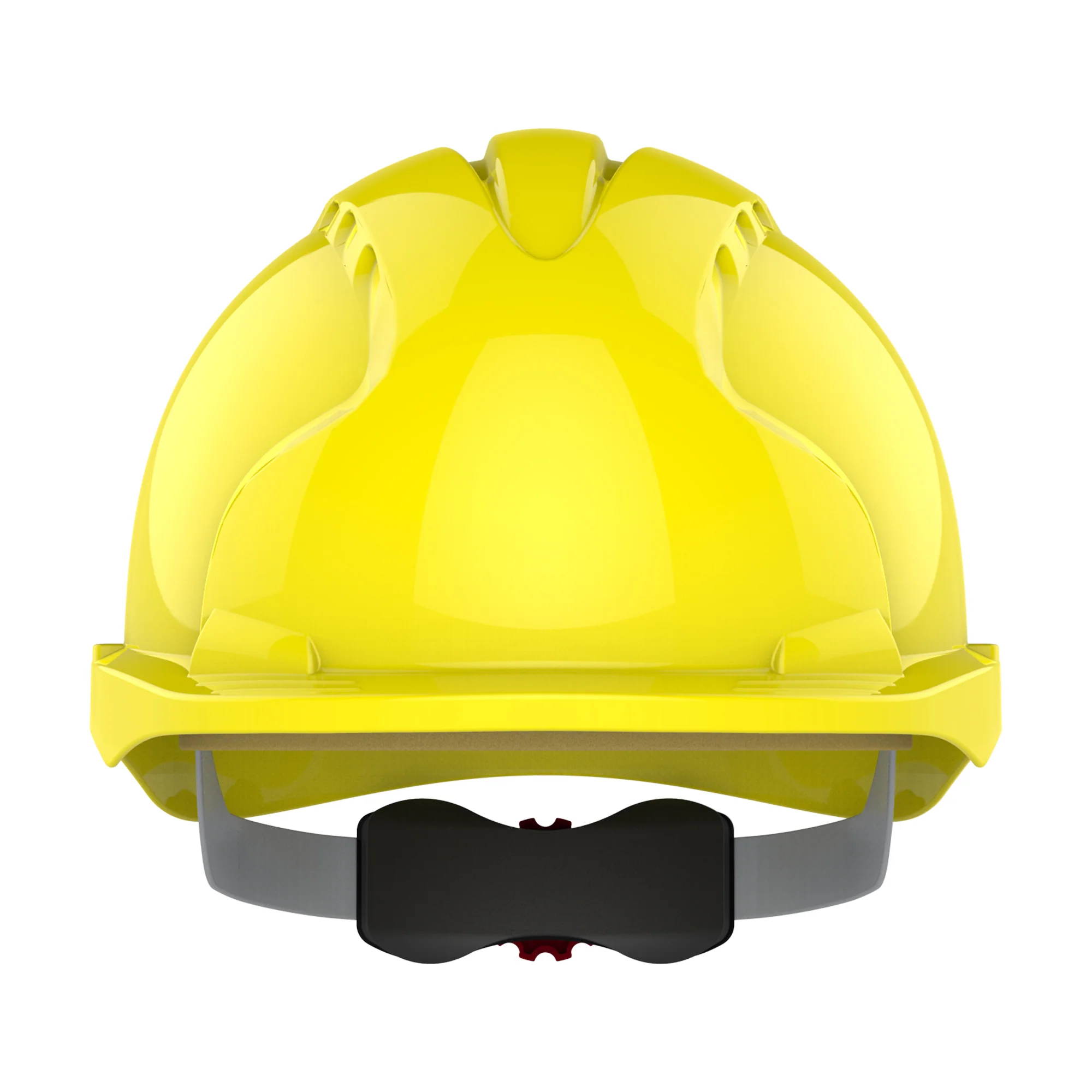 JSP EVO3 Safety Helmet - Micro Peak - Wheel Ratchet - Yellow - Image 2