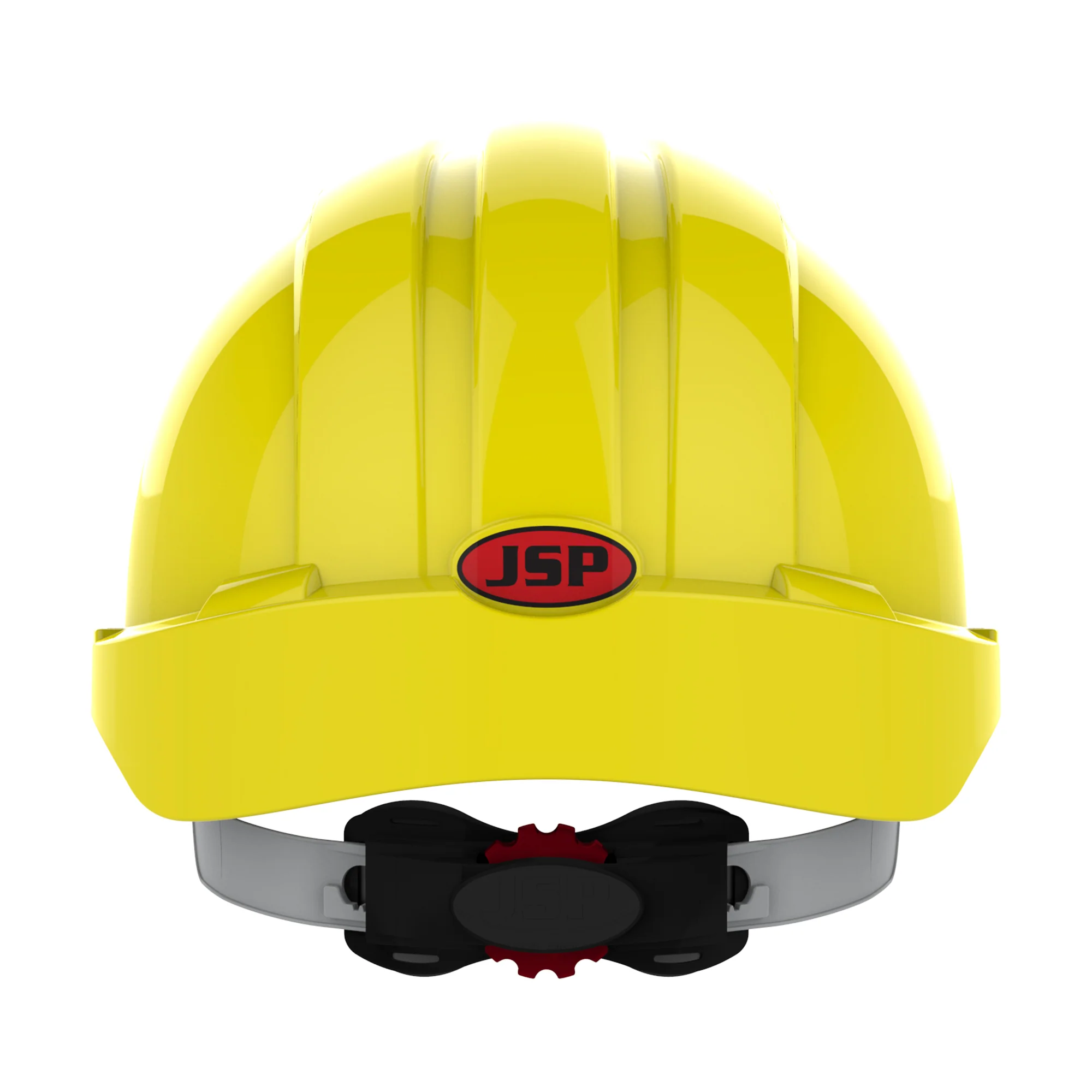 JSP EVO3 Safety Helmet - Micro Peak - Wheel Ratchet - Yellow - Image 4