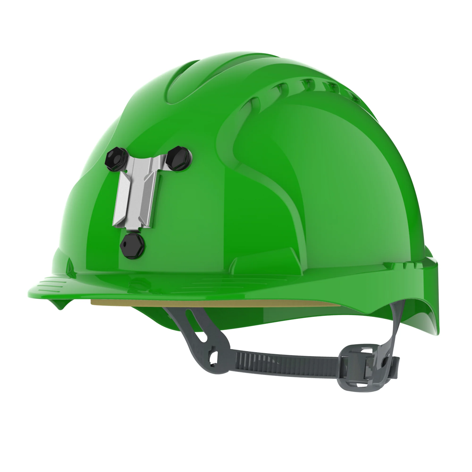 JSP EVO3 Safety Helmet - Slip Ratchet - 3 Point Miners - Green