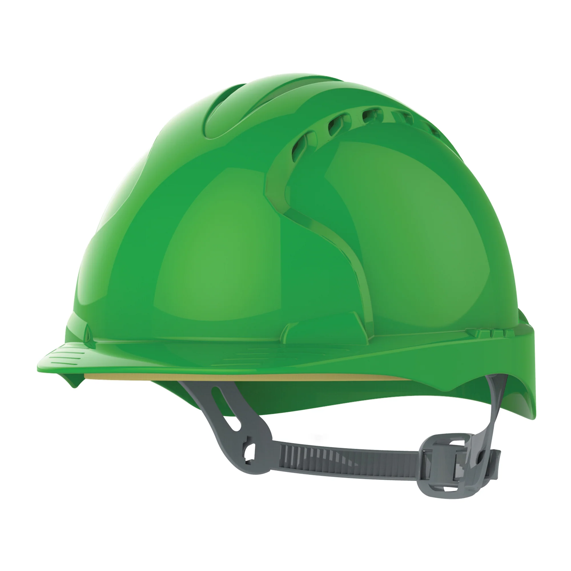 JSP EVO3 Safety Helmet - Slip Ratchet - Vented - Green