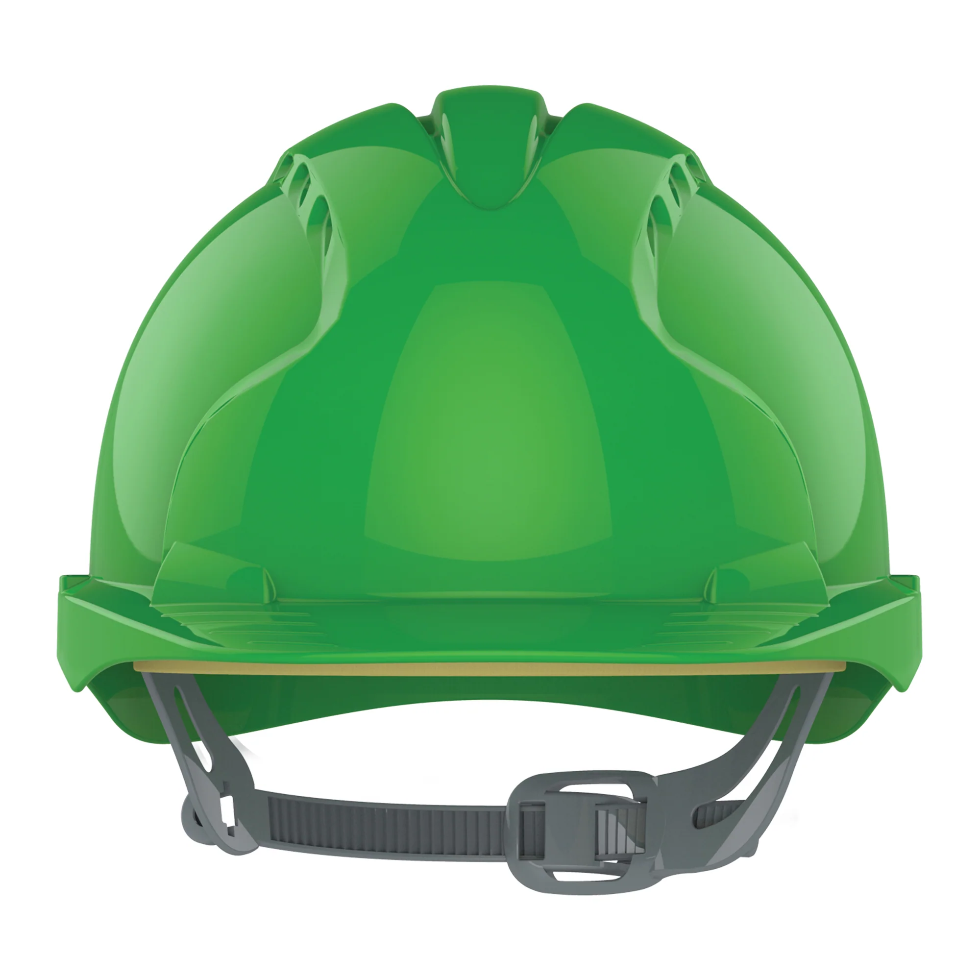 JSP EVO3 Safety Helmet - Slip Ratchet - Vented - Green - Image 2