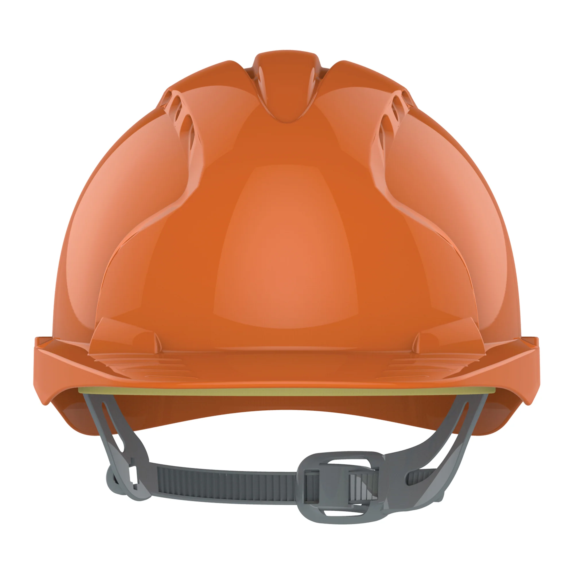 JSP EVO3 Safety Helmet - Slip Ratchet - Vented - Orange - Image 2
