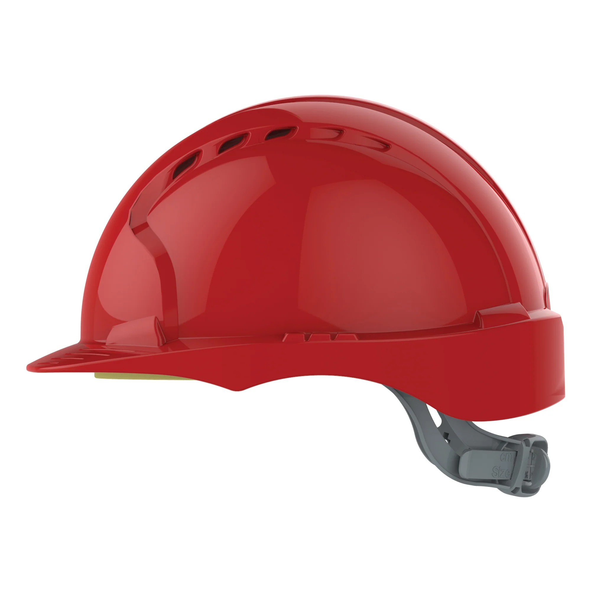 JSP EVO3 Safety Helmet - Slip Ratchet - Vented - Red - Image 3