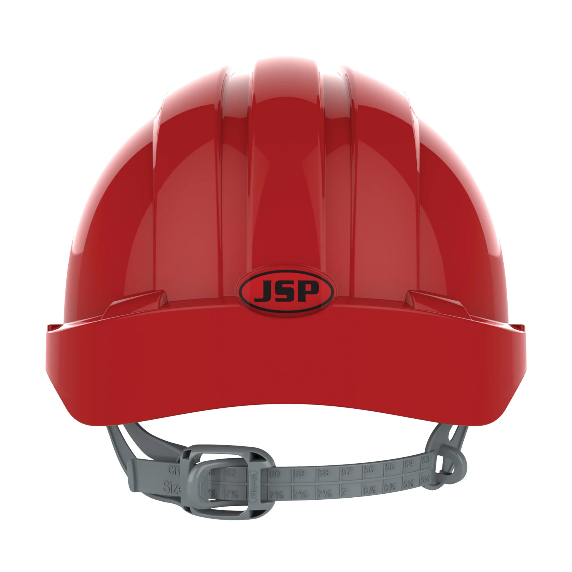 JSP EVO3 Safety Helmet - Slip Ratchet - Vented - Red - Image 4