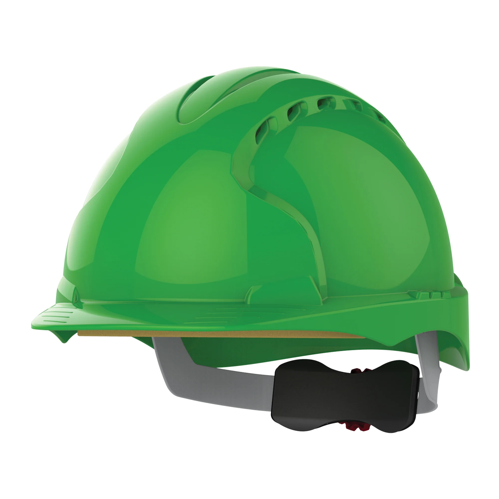 JSP EVO3 Safety Helmet - Wheel Ratchet - Vented - Green