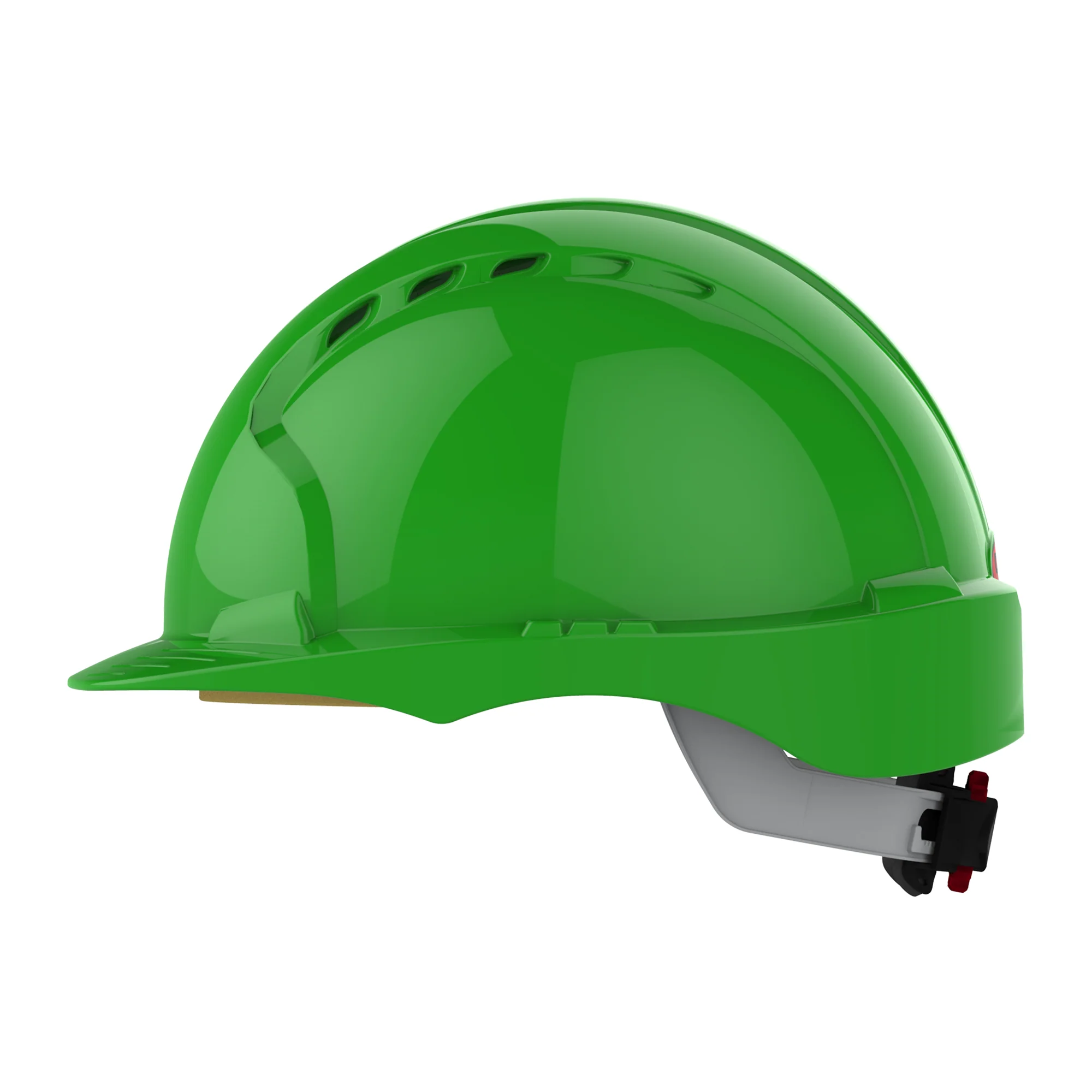 JSP EVO3 Safety Helmet - Wheel Ratchet - Vented - Green - Image 3