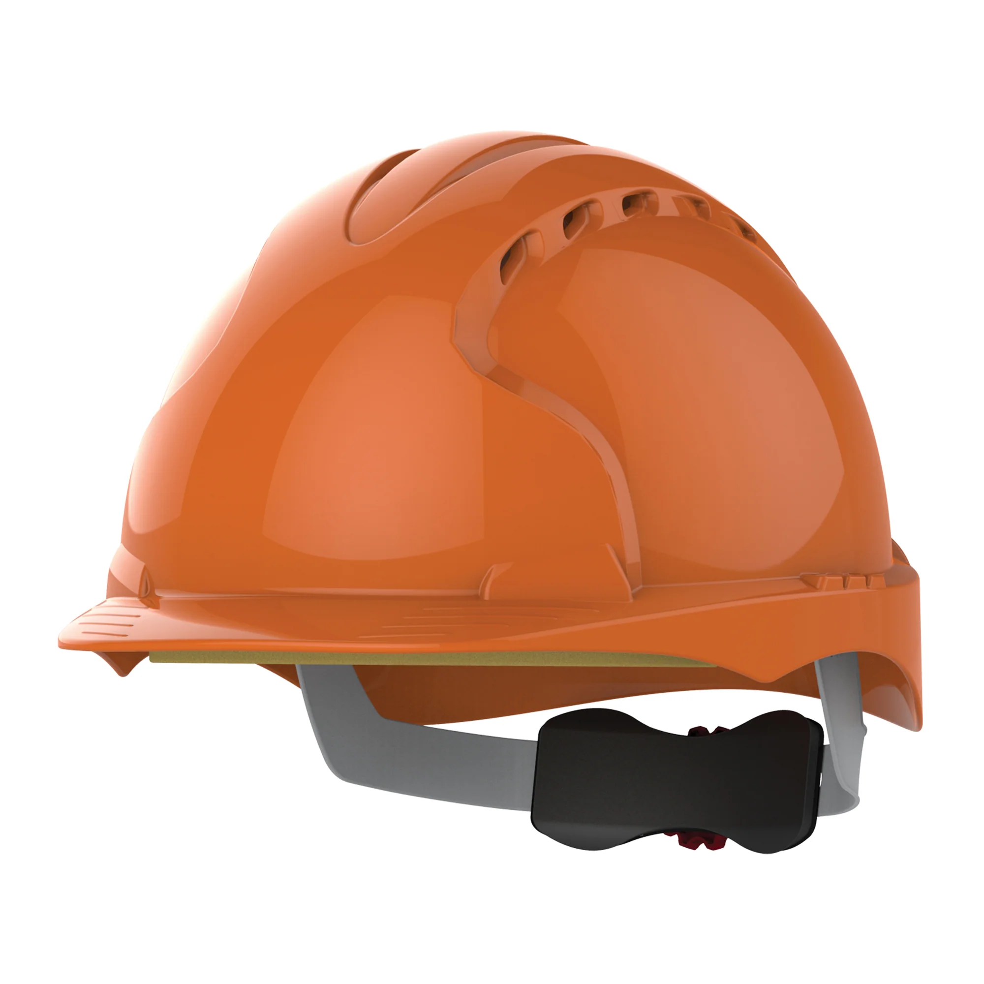 JSP EVO3 Safety Helmet - Wheel Ratchet - Vented - Orange