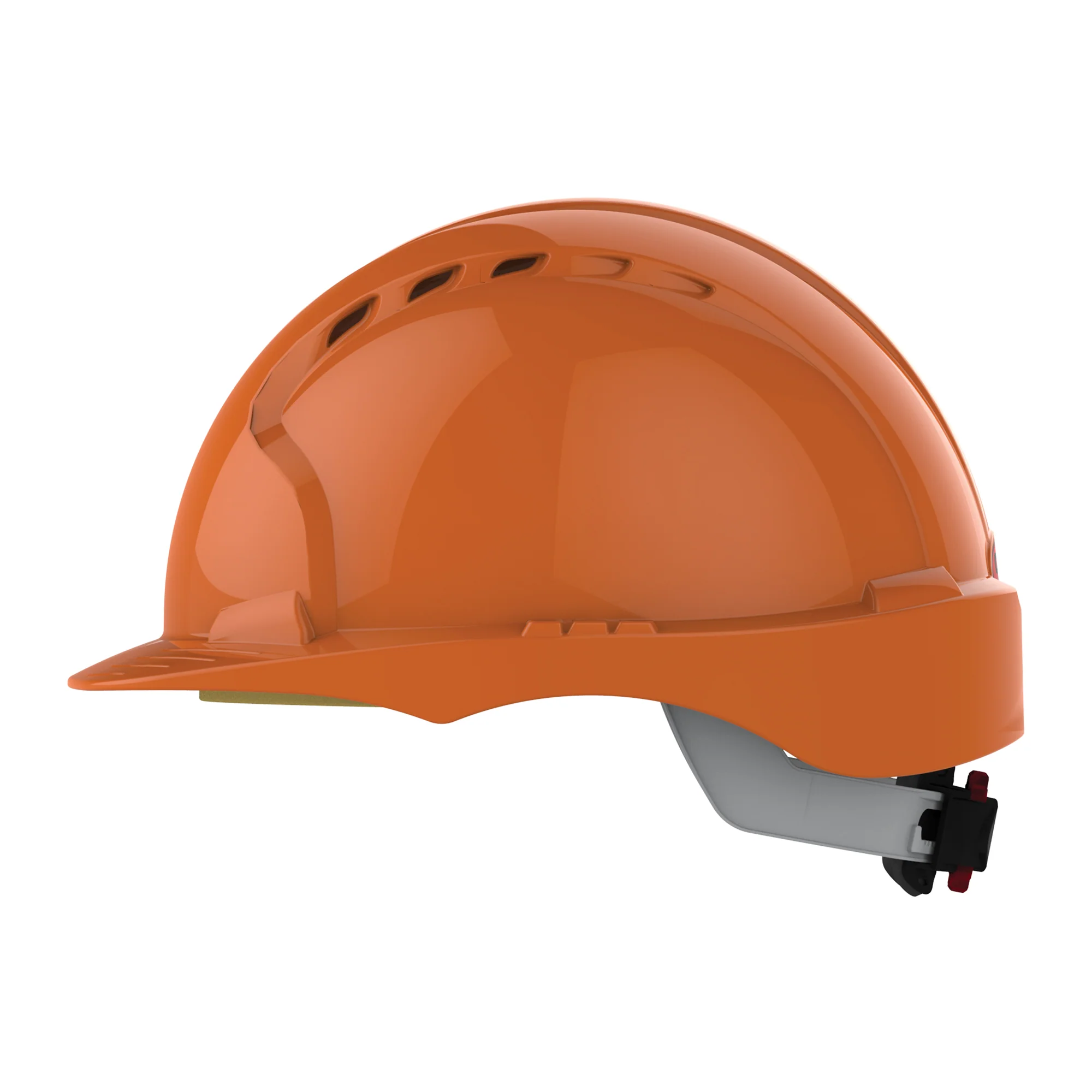 JSP EVO3 Safety Helmet - Wheel Ratchet - Vented - Orange - Image 3