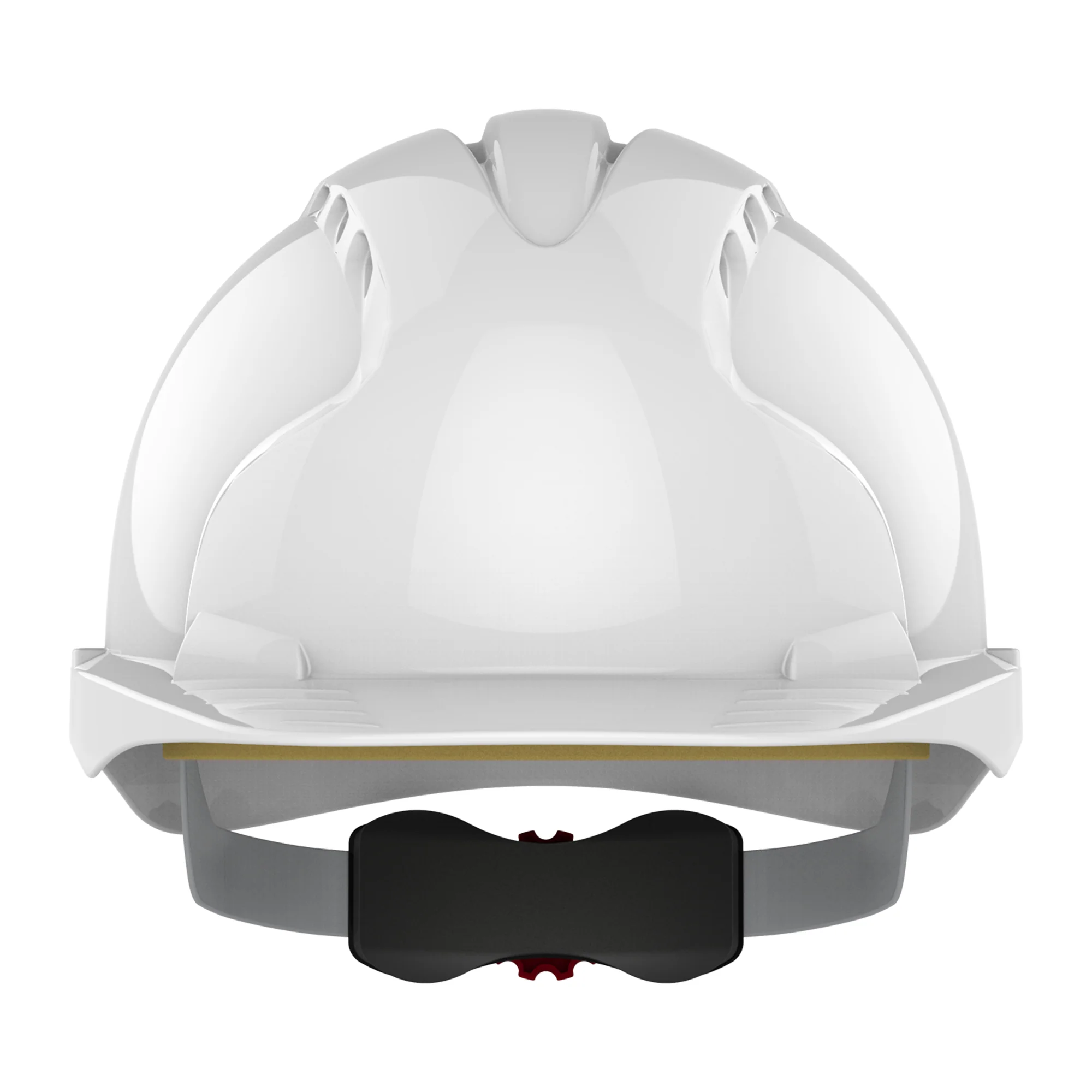 JSP EVO3 Safety Helmet - Wheel Ratchet - Vented - White - Image 2