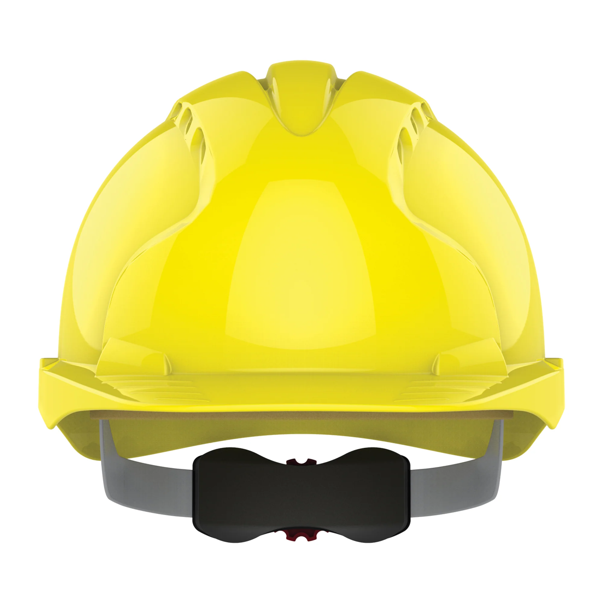 JSP EVO3 Safety Helmet - Wheel Ratchet - Vented - Yellow - Image 2