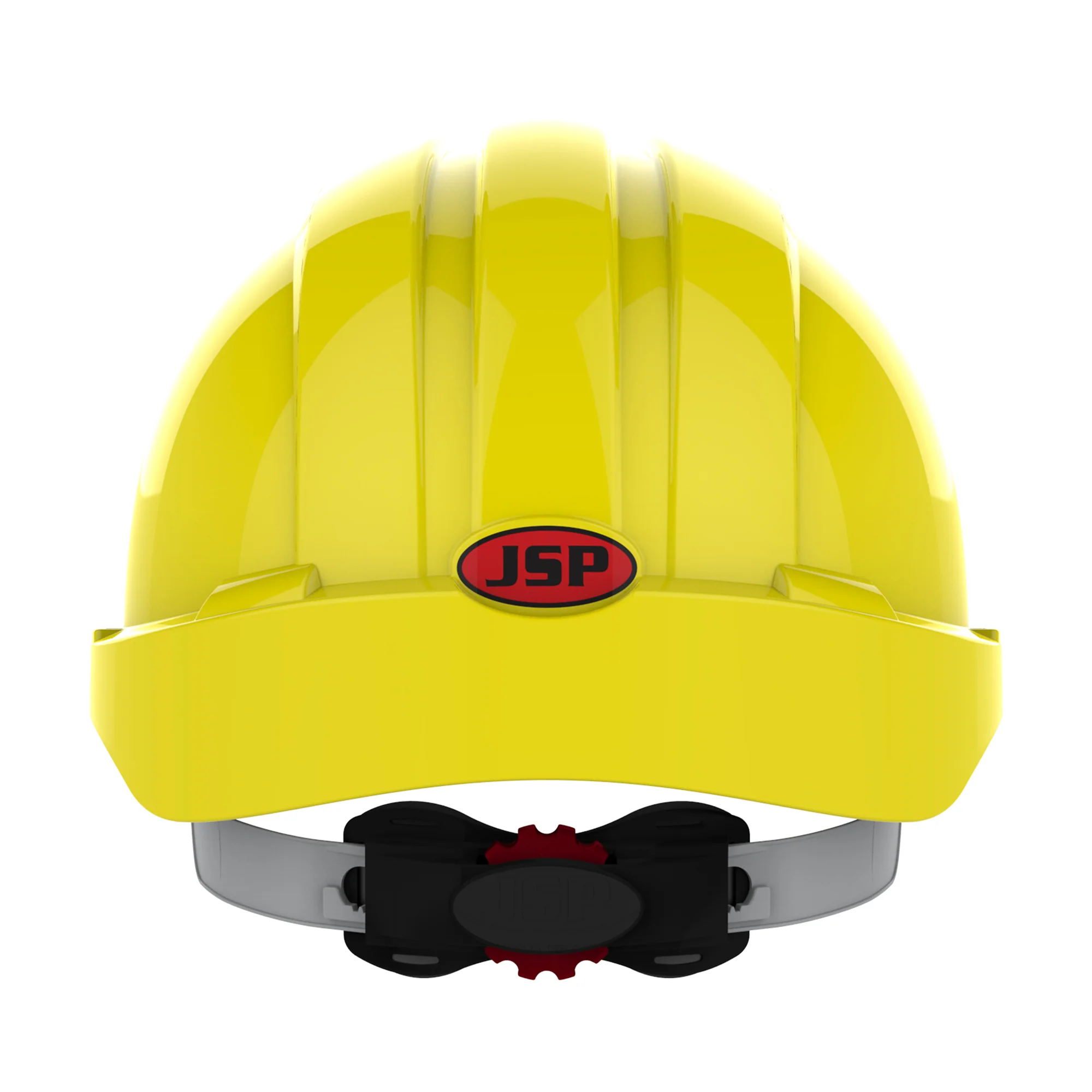JSP EVO3 Safety Helmet - Wheel Ratchet - Vented - Yellow - Image 4
