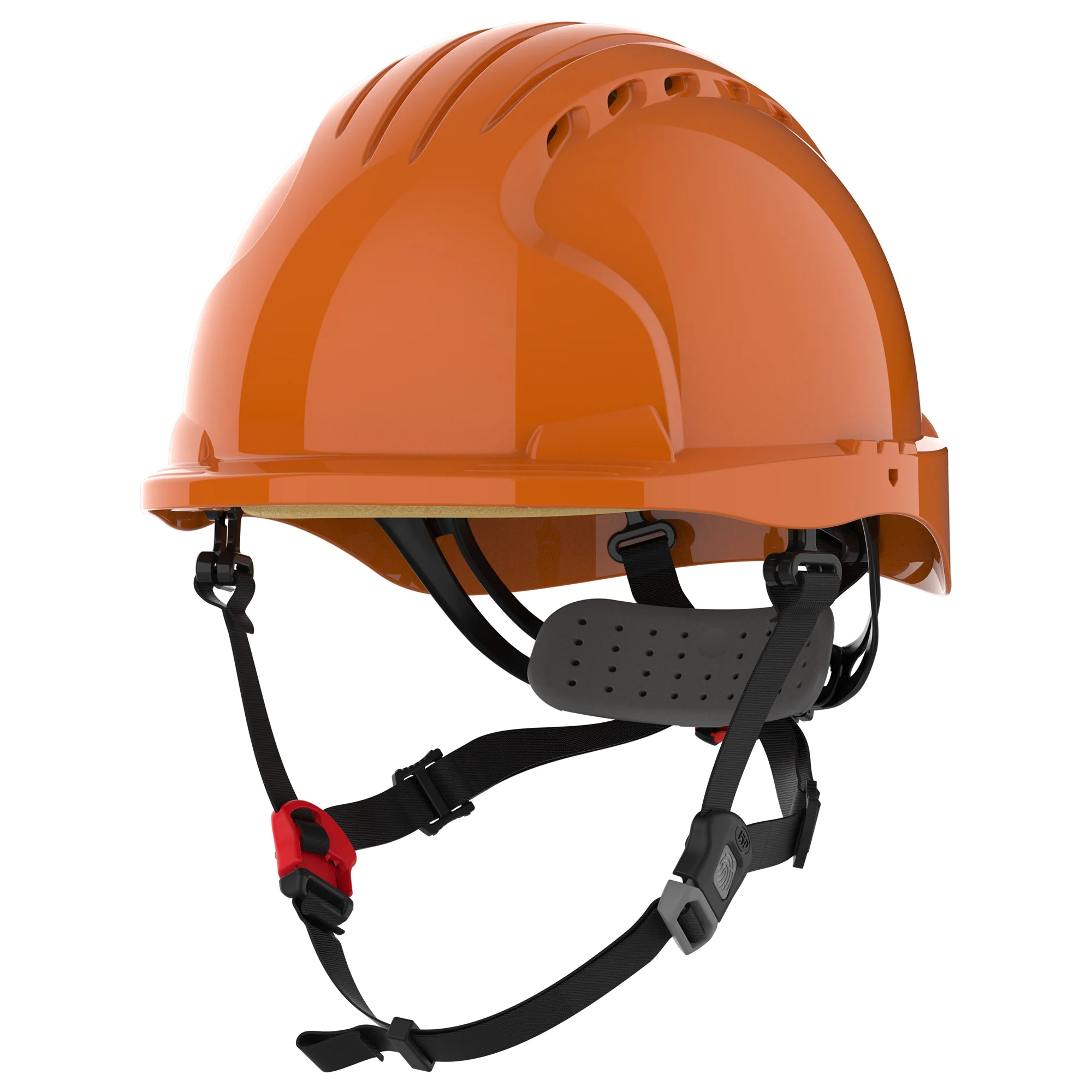 JSP EVO5 Dualswitch Industrial Safety and Climbing Helmet - Vented - Orange