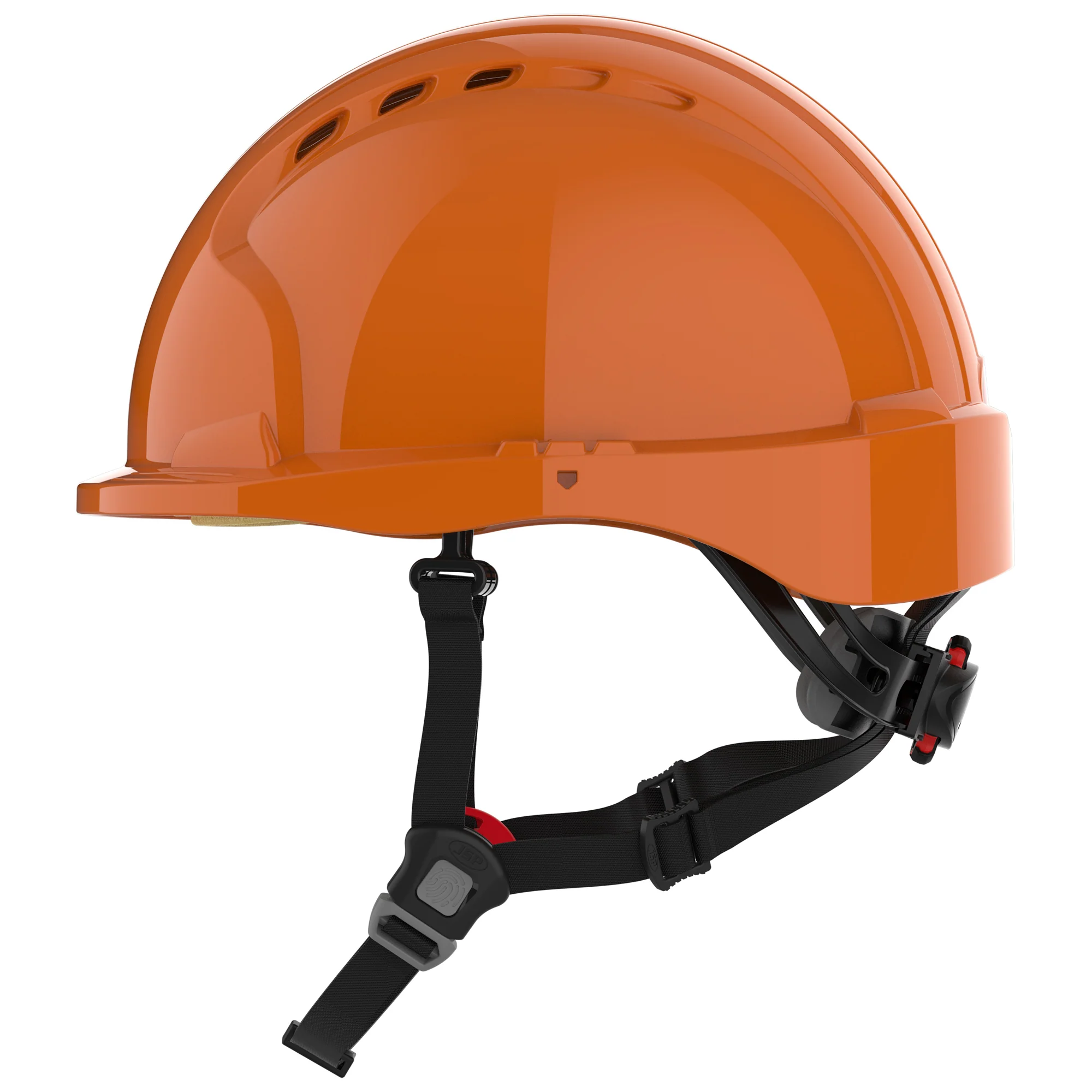 JSP EVO5 Dualswitch Industrial Safety and Climbing Helmet - Vented - Orange - Image 3