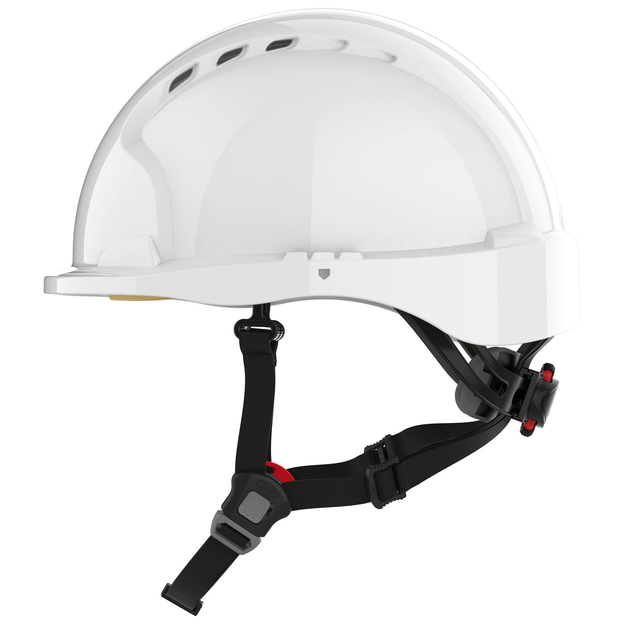 JSP EVO5 Dualswitch Industrial Safety and Climbing Helmet - Vented - White - Image 3