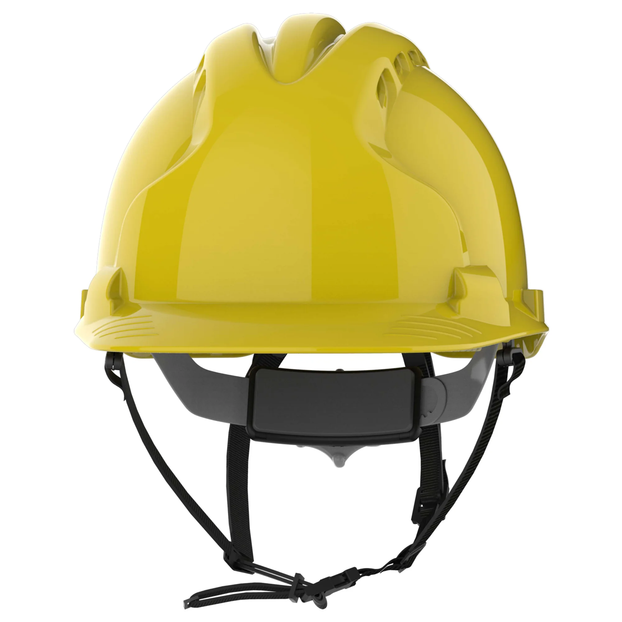 JSP EVO8 Safety Helmet - Linesman - Vented - Yellow - Image 2