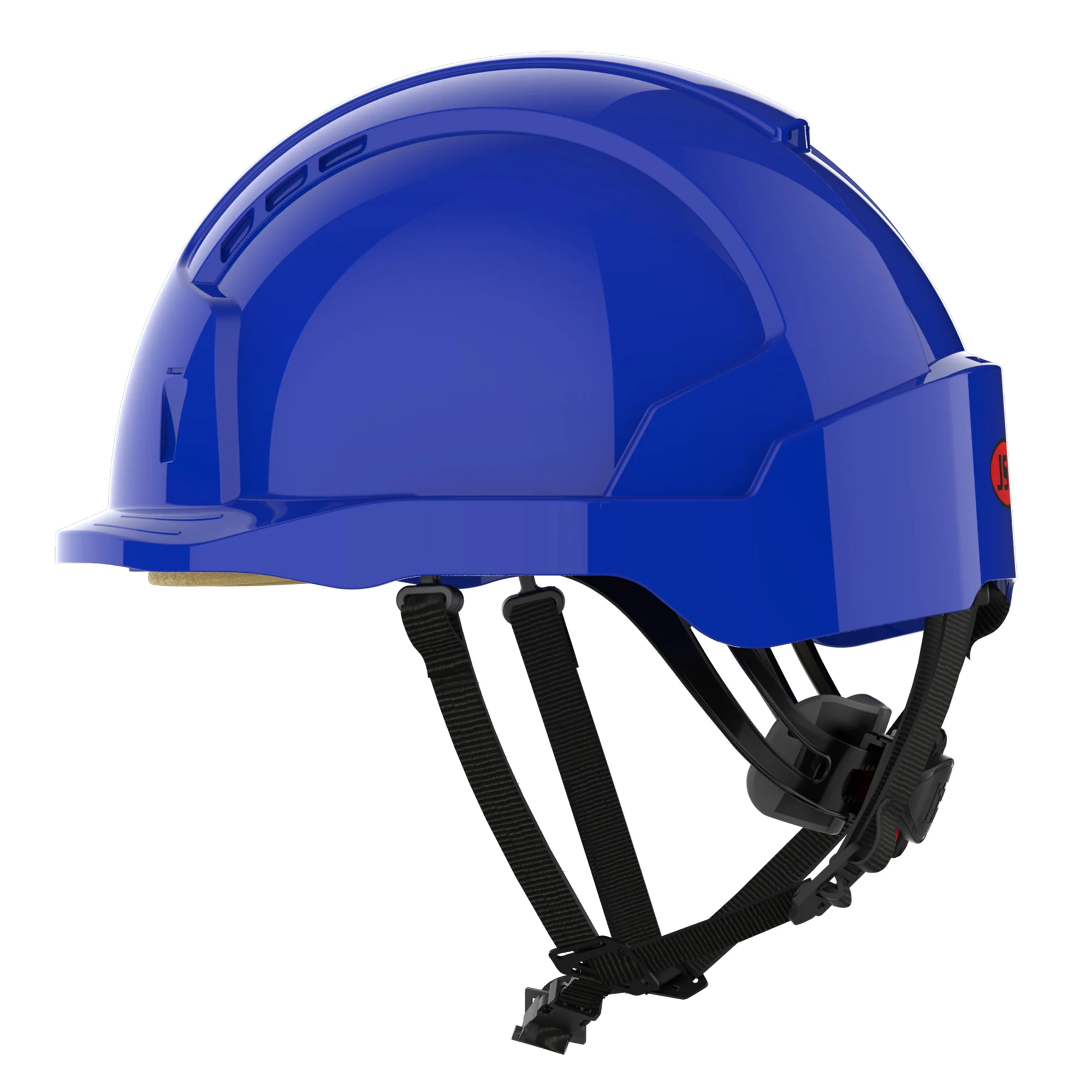 JSP EVOLite Micro Peak Linesman Safety Helmet - Wheel Ratchet - Blue - Image 3