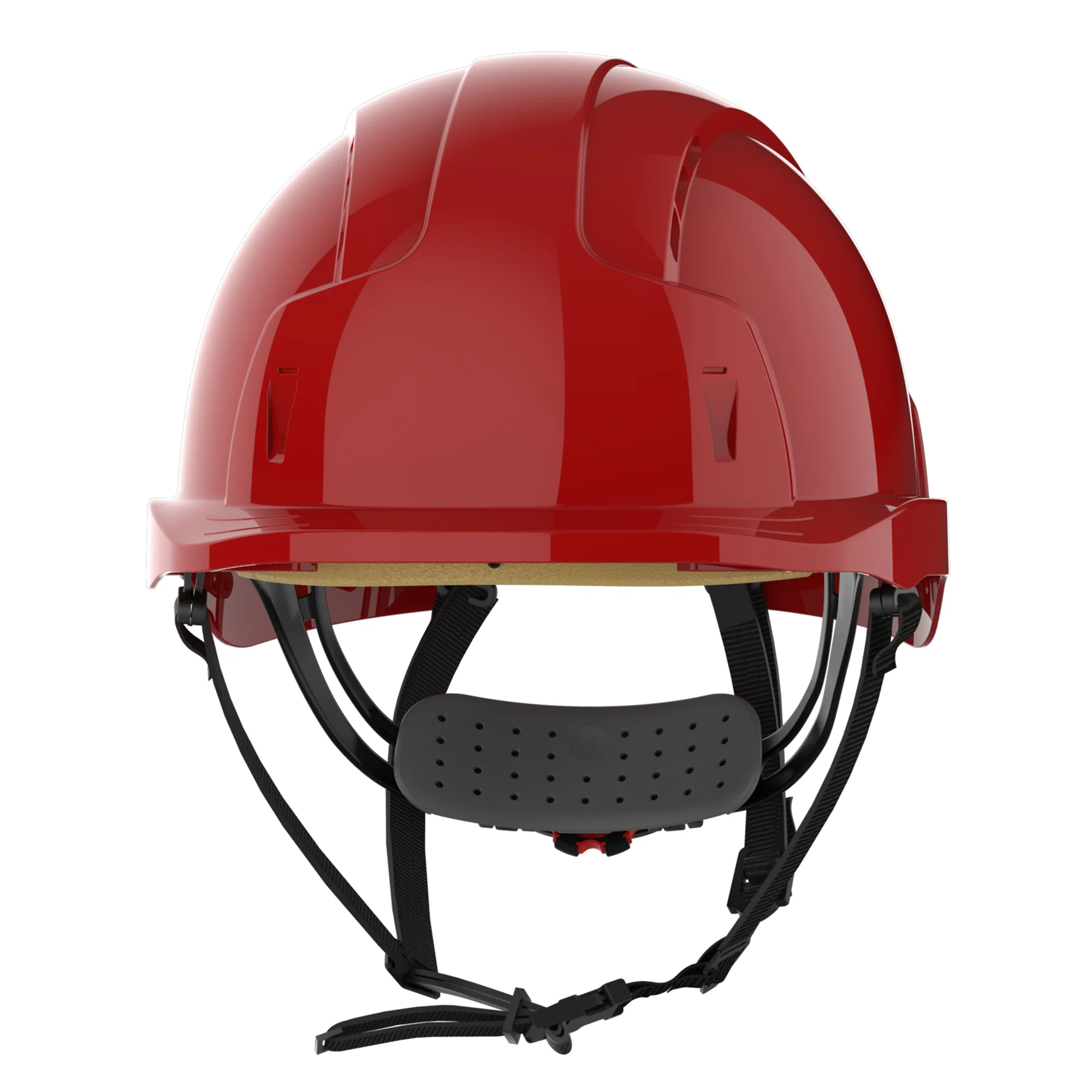 JSP EVOLite Micro Peak Linesman Safety Helmet - Wheel Ratchet - Red - Image 2