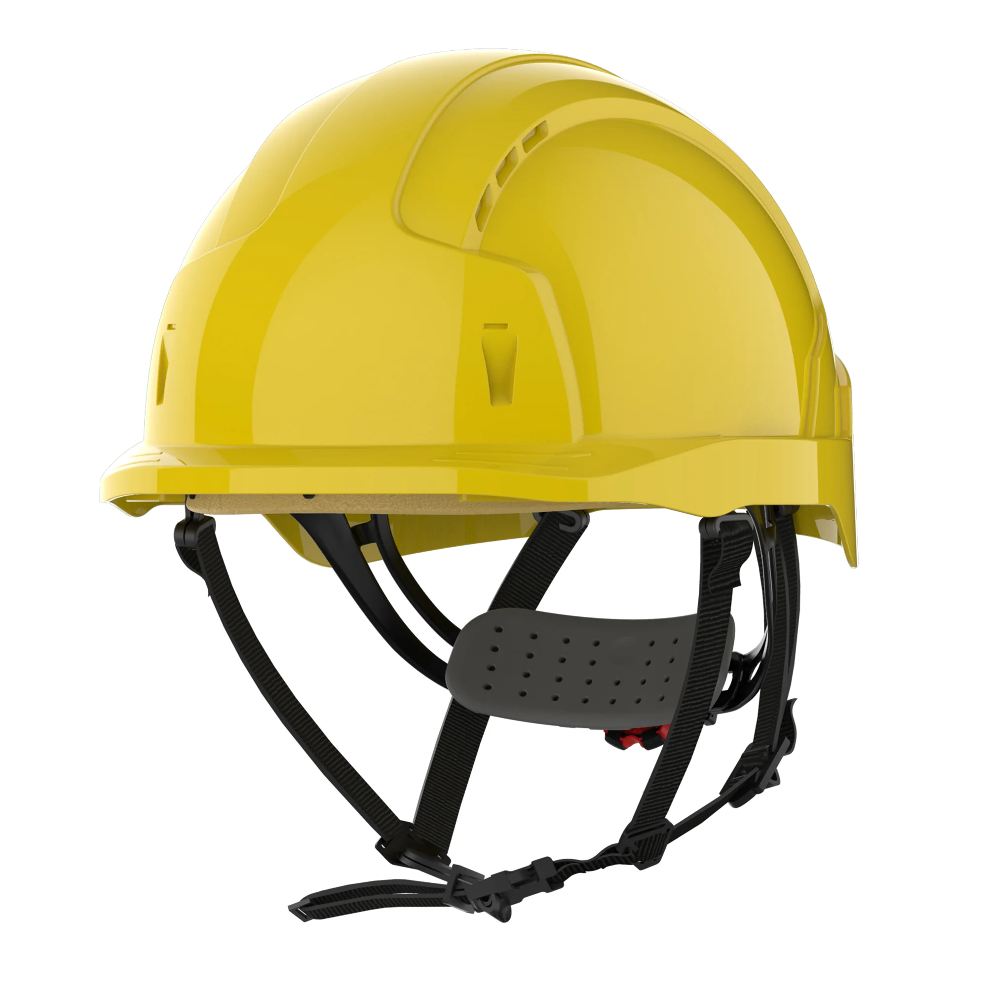 JSP EVOLite Micro Peak Linesman Safety Helmet - Wheel Ratchet - Yellow