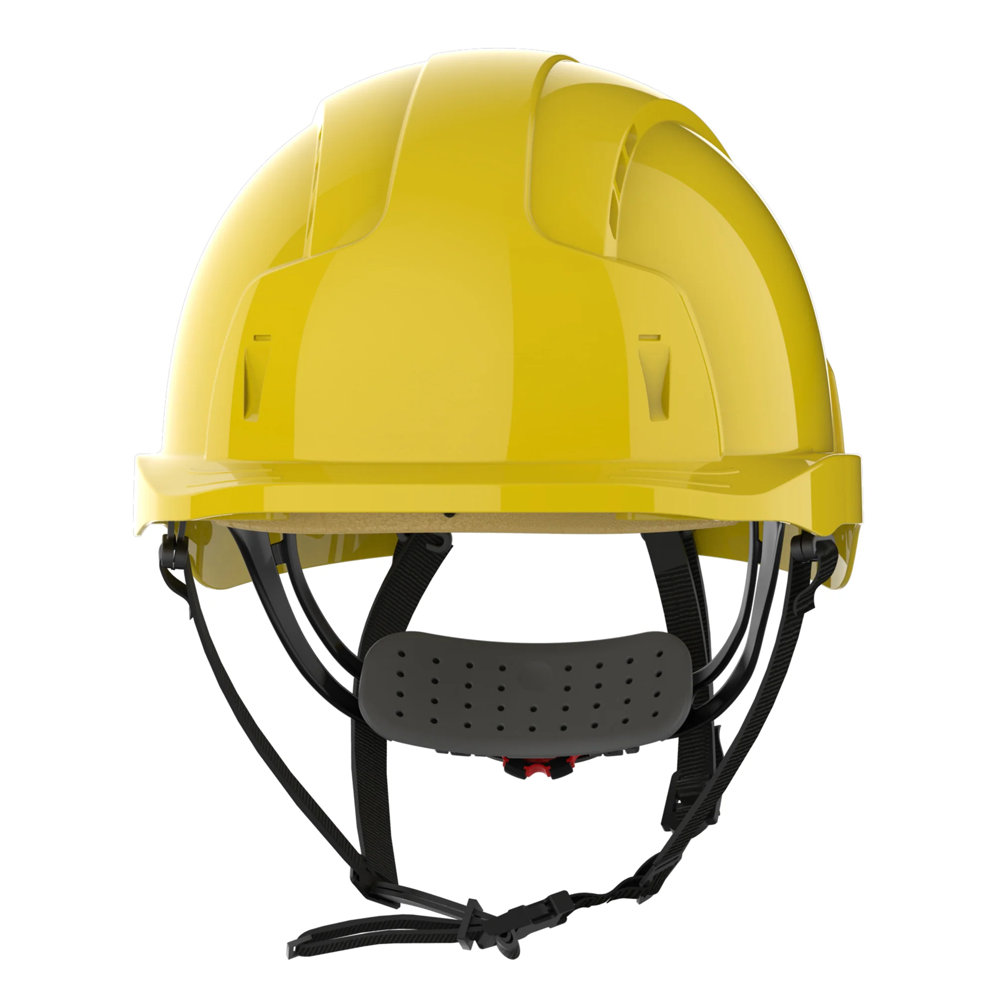 JSP EVOLite Micro Peak Linesman Safety Helmet - Wheel Ratchet - Yellow - Image 2