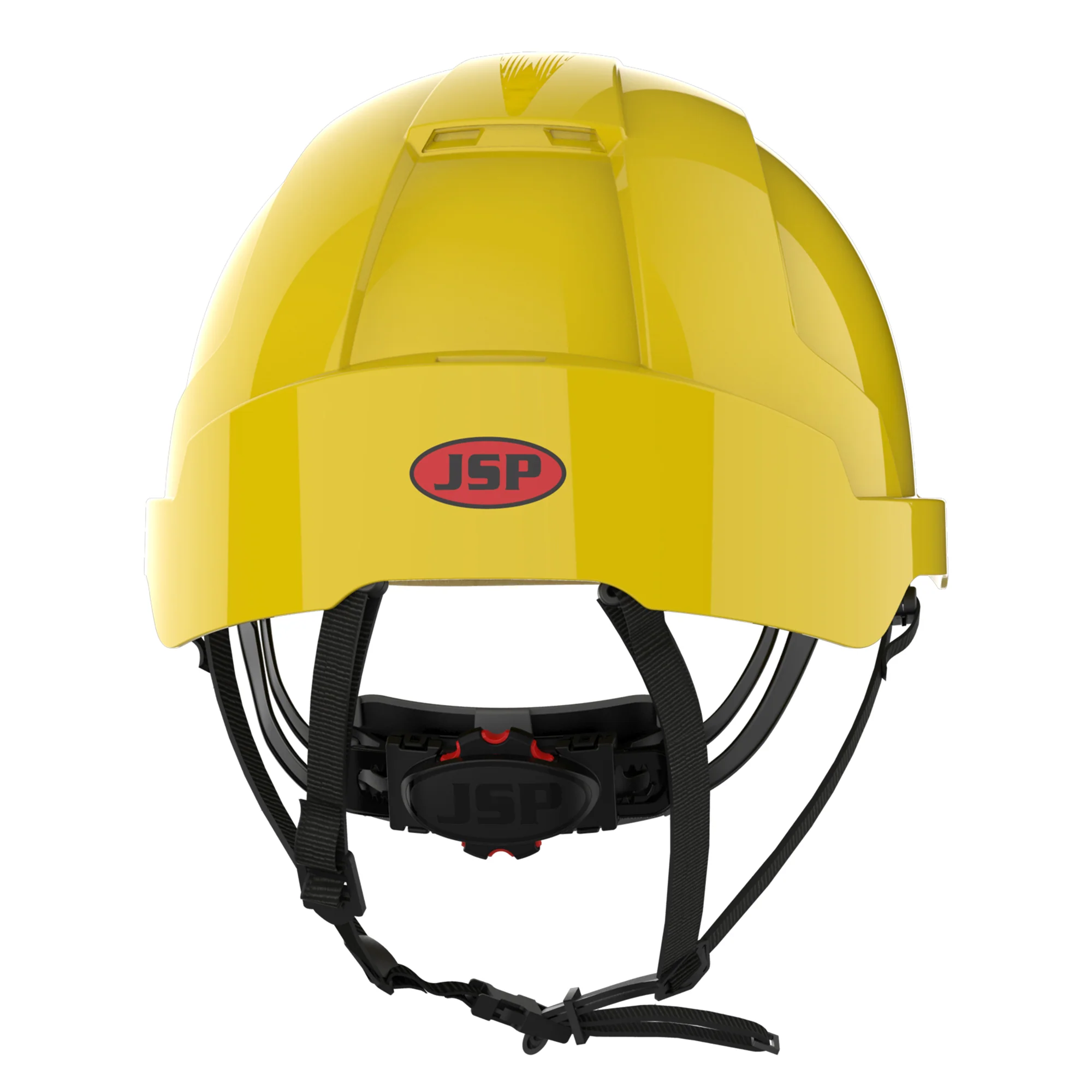 JSP EVOLite Micro Peak Linesman Safety Helmet - Wheel Ratchet - Yellow - Image 4