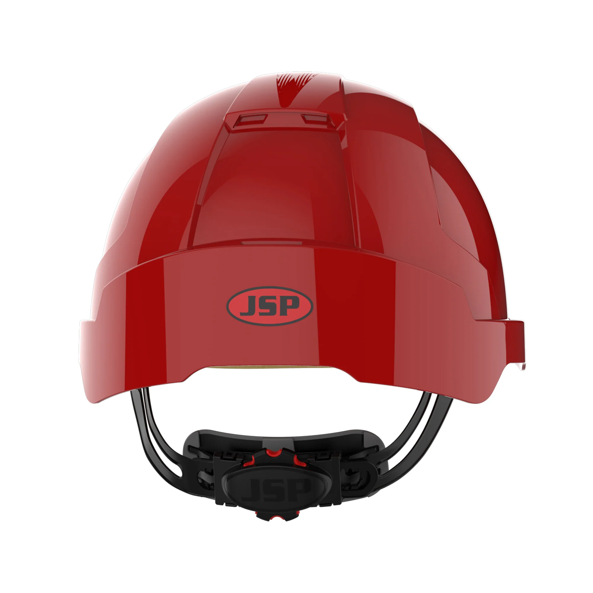 JSP EVOLite Safety Helmet - Micro Peak - Wheel Ratchet - Red - Image 4