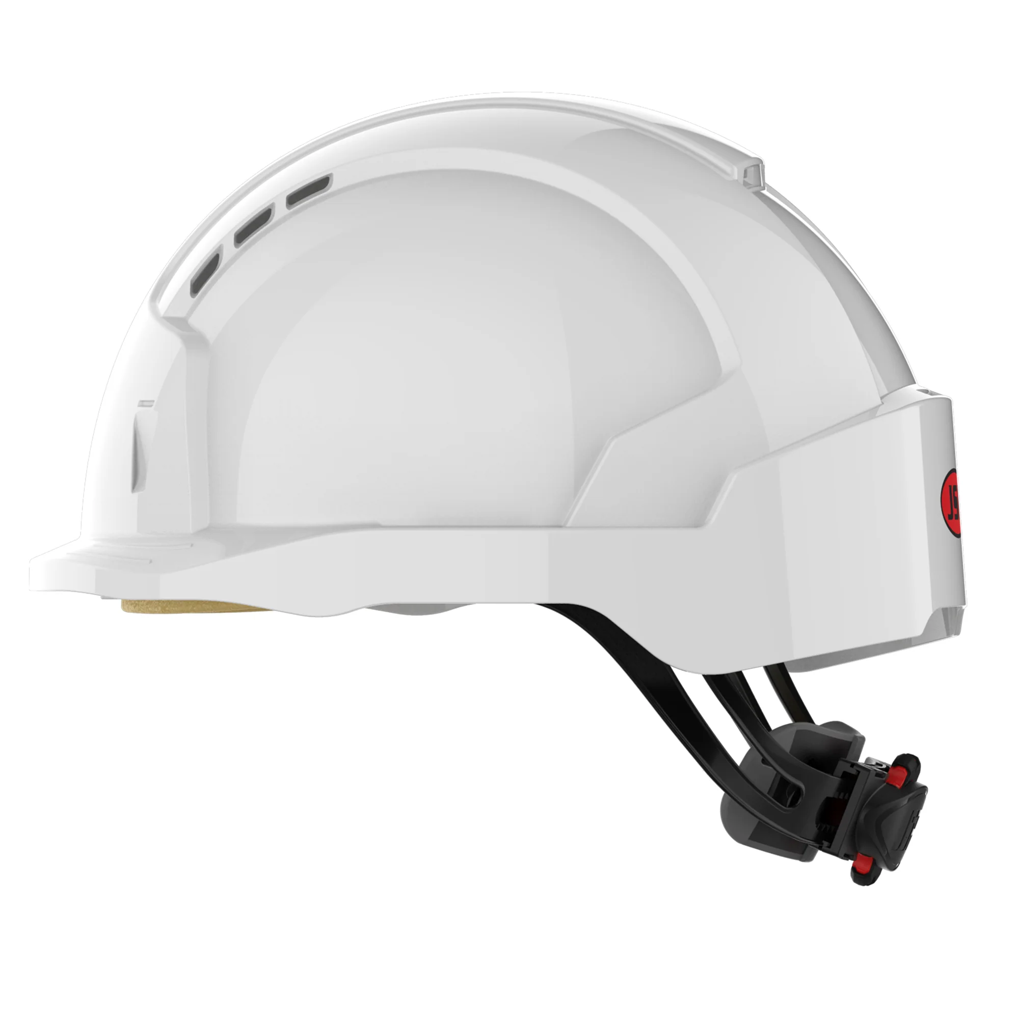 JSP EVOLite Safety Helmet - Micro Peak - Wheel Ratchet - Vented - White - Image 3