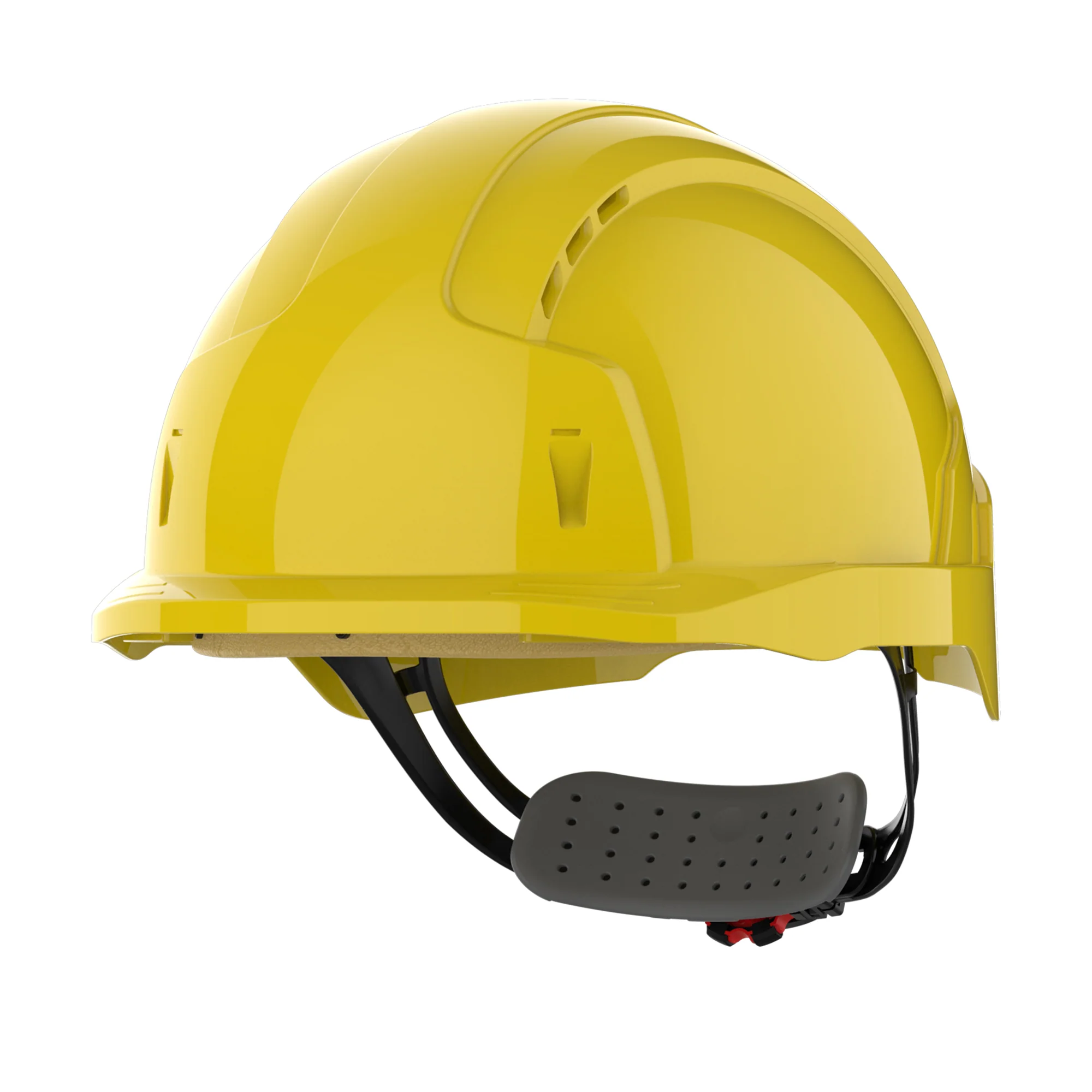 JSP EVOLite Safety Helmet - Micro Peak - Wheel Ratchet - Vented - Yellow