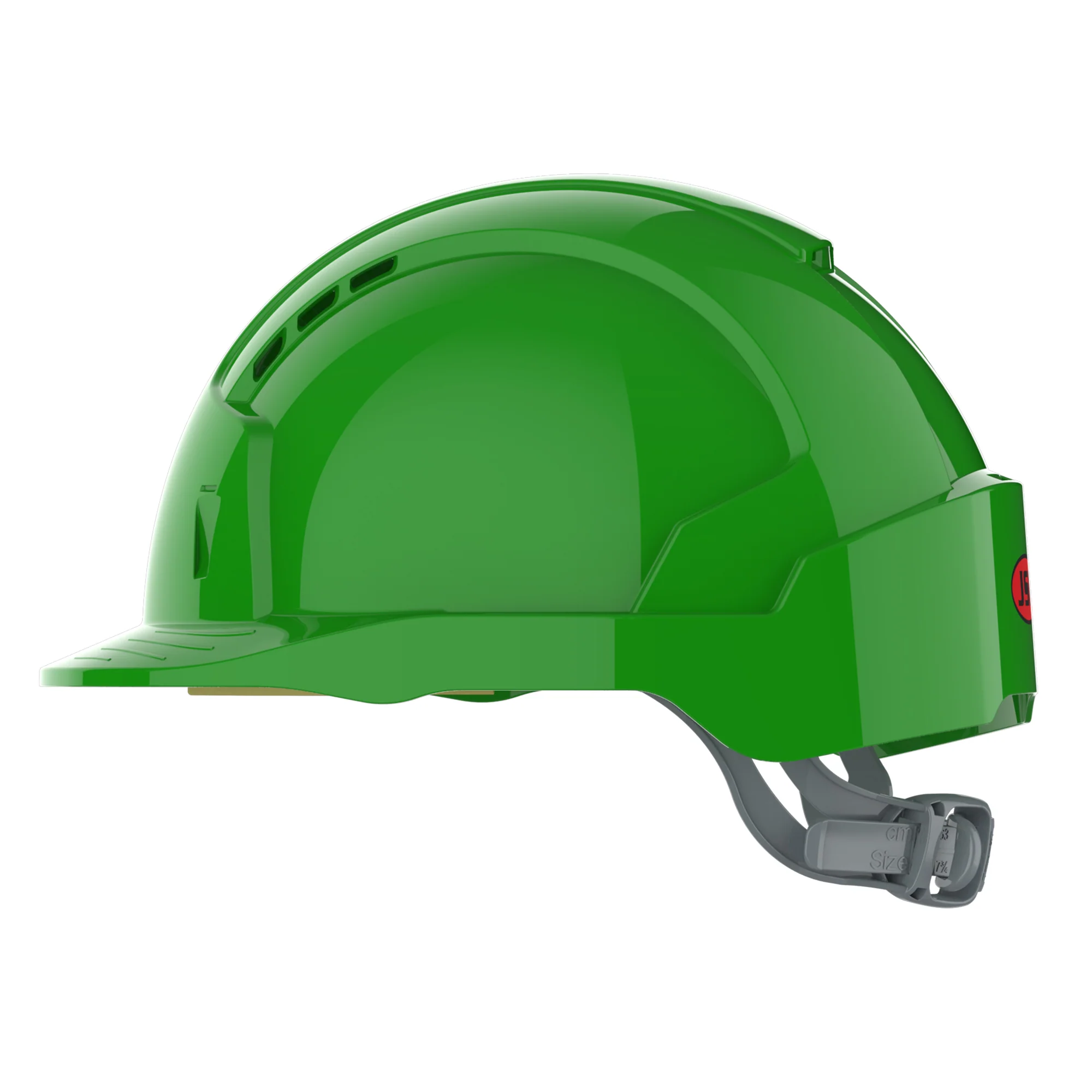 JSP EVOLite Safety Helmet - Slip Ratchet - Vented - Green - Image 3