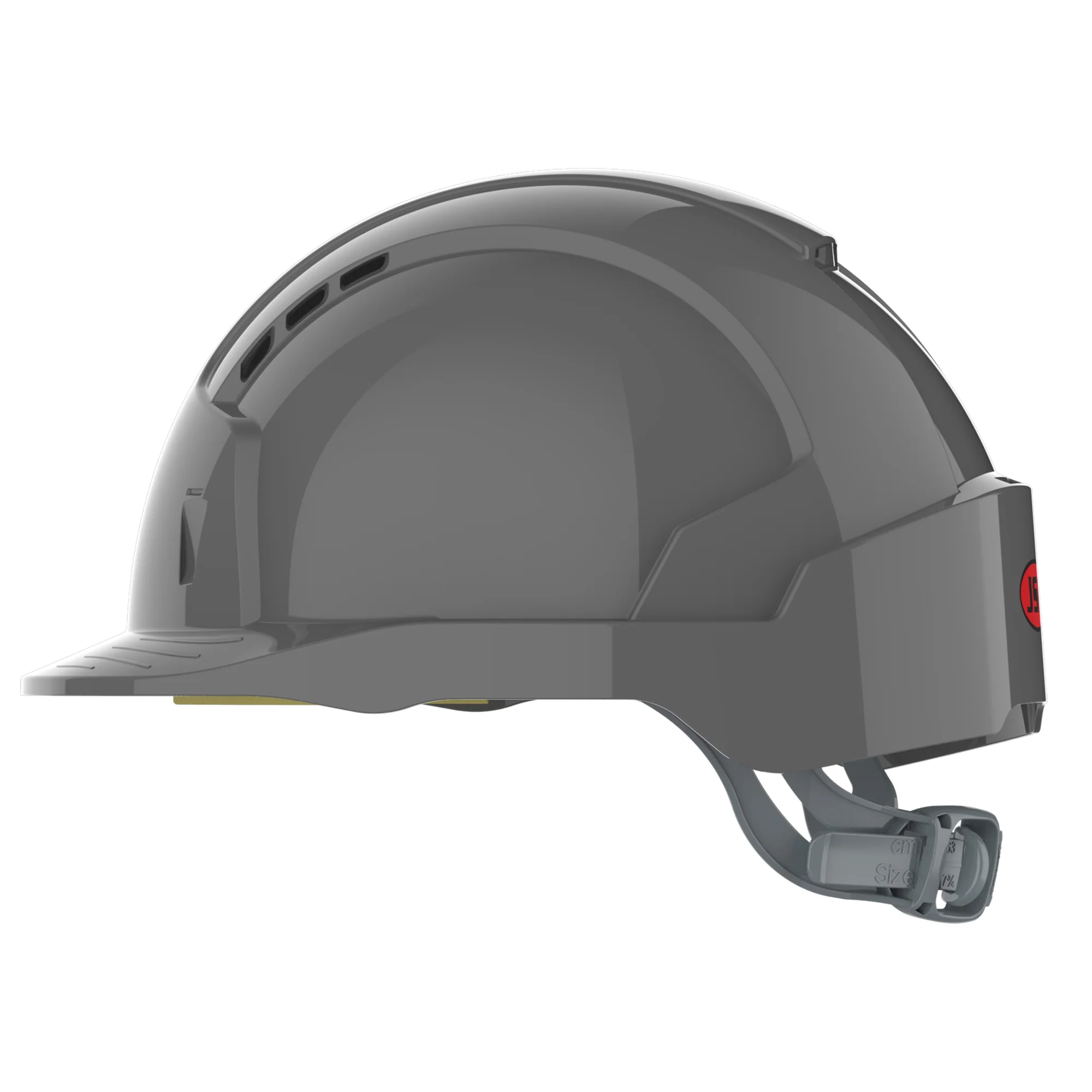 JSP EVOLite Safety Helmet - Slip Ratchet - Vented - Grey - Image 3