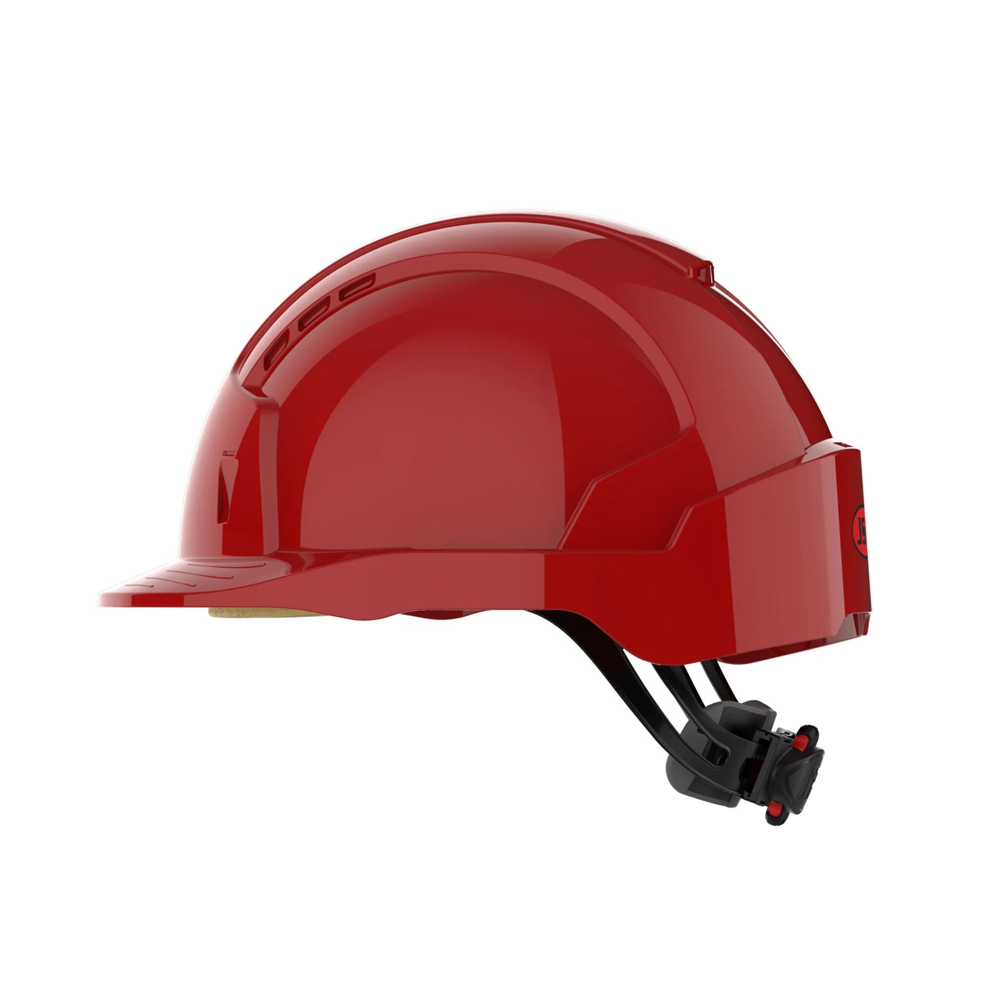 JSP EVOLite Safety Helmet - Wheel Ratchet - Red - Image 3