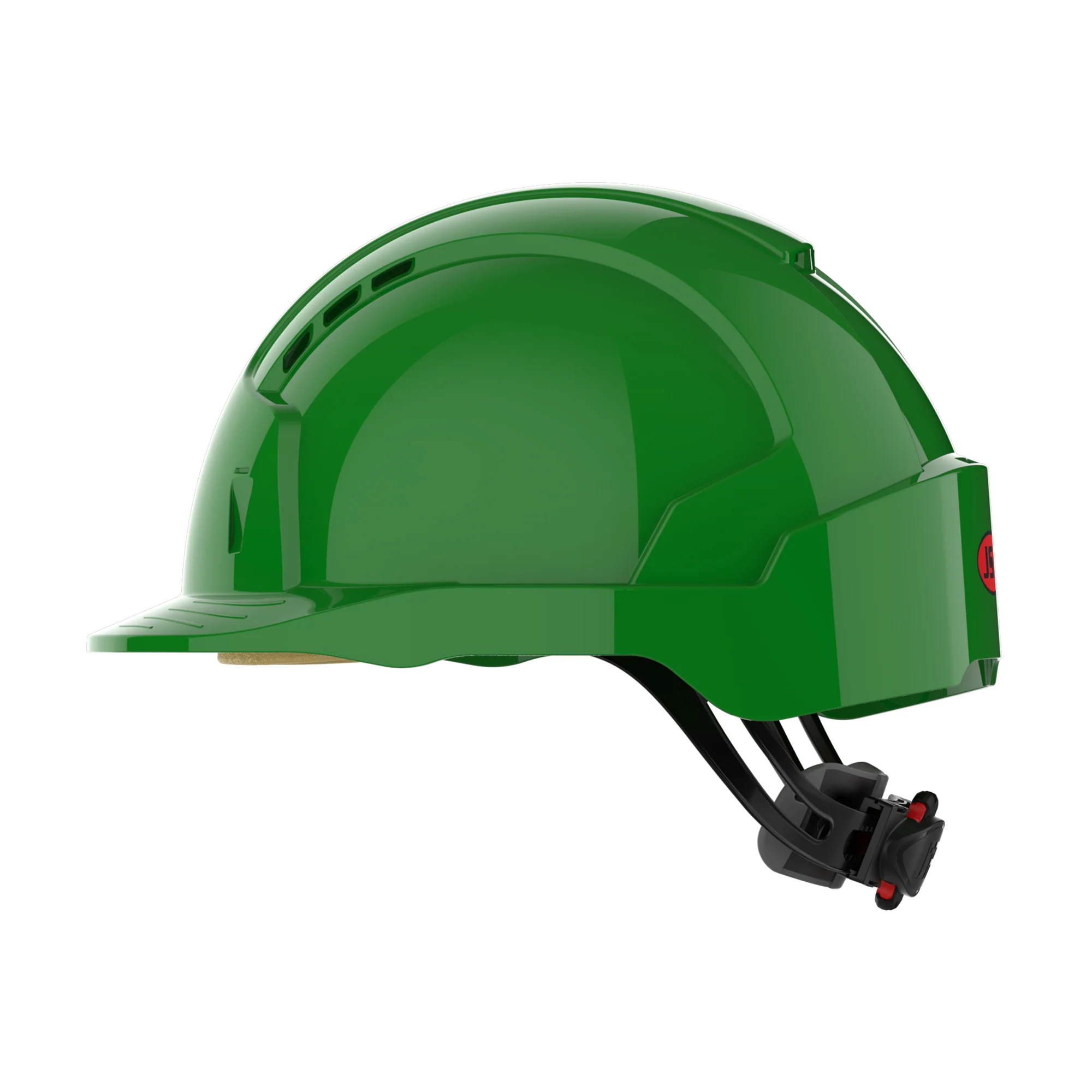 JSP EVOLite Safety Helmet - Wheel Ratchet - Vented - Green - Image 3