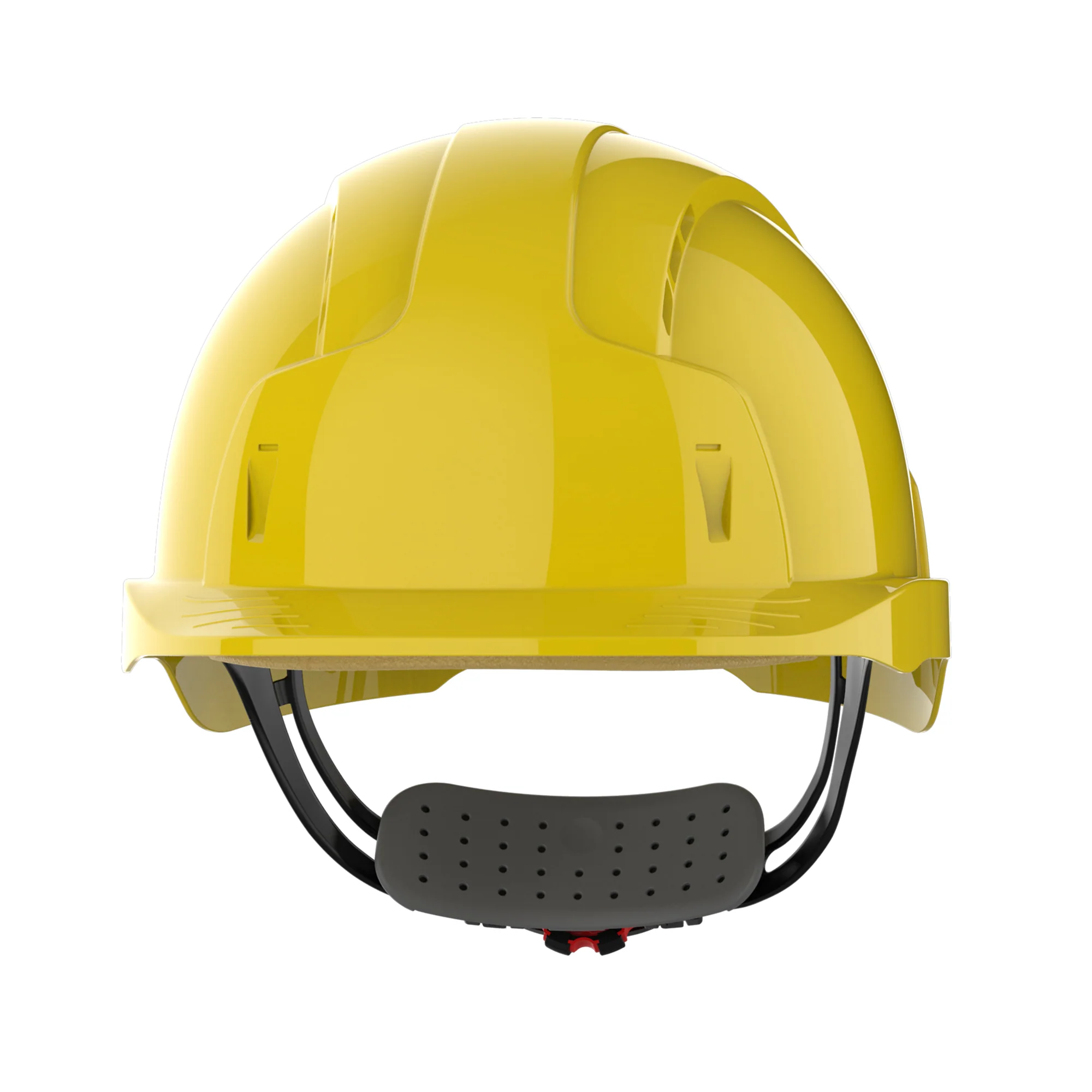 JSP EVOLite Safety Helmet - Wheel Ratchet - Vented - Yellow - Image 2