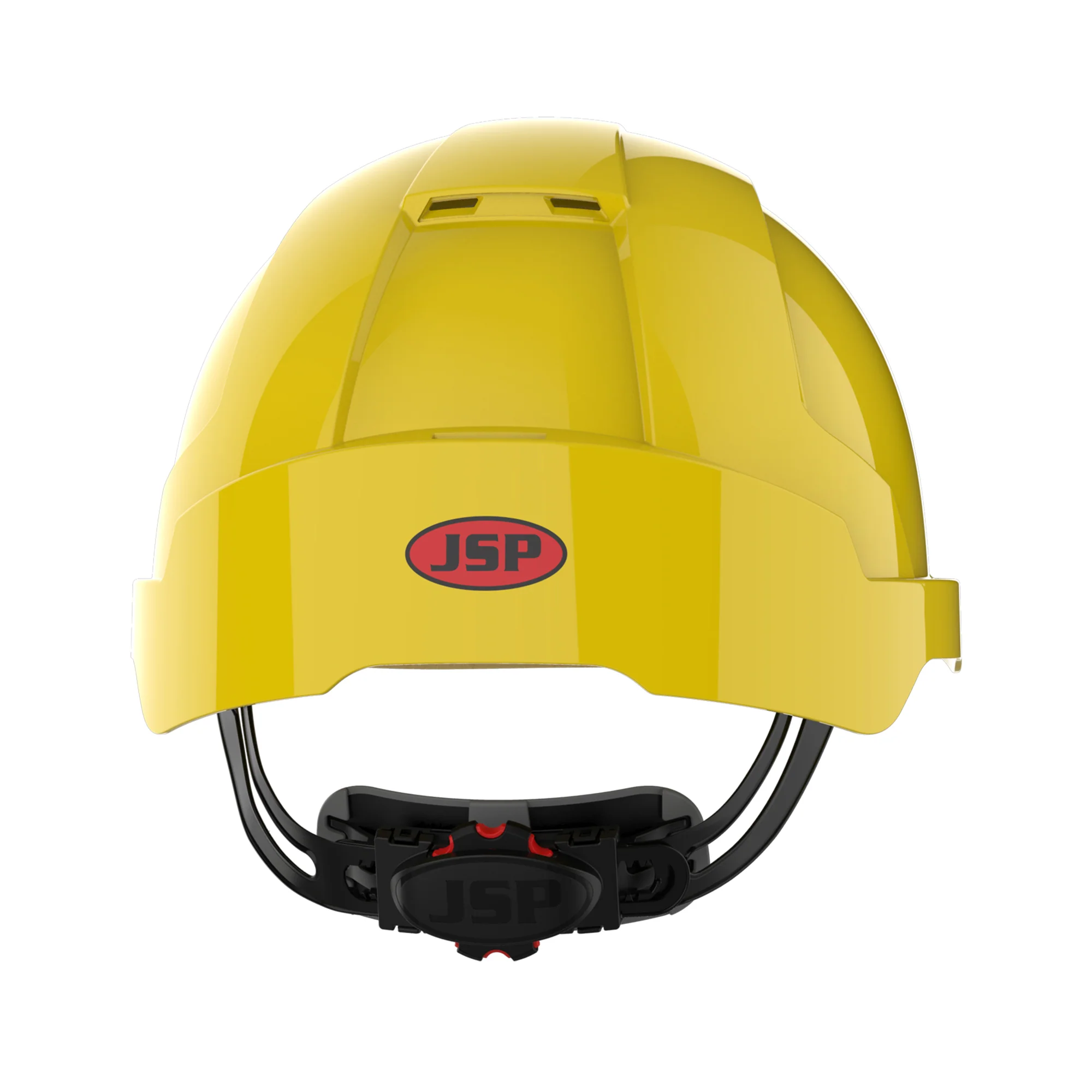 JSP EVOLite Safety Helmet - Wheel Ratchet - Vented - Yellow - Image 4