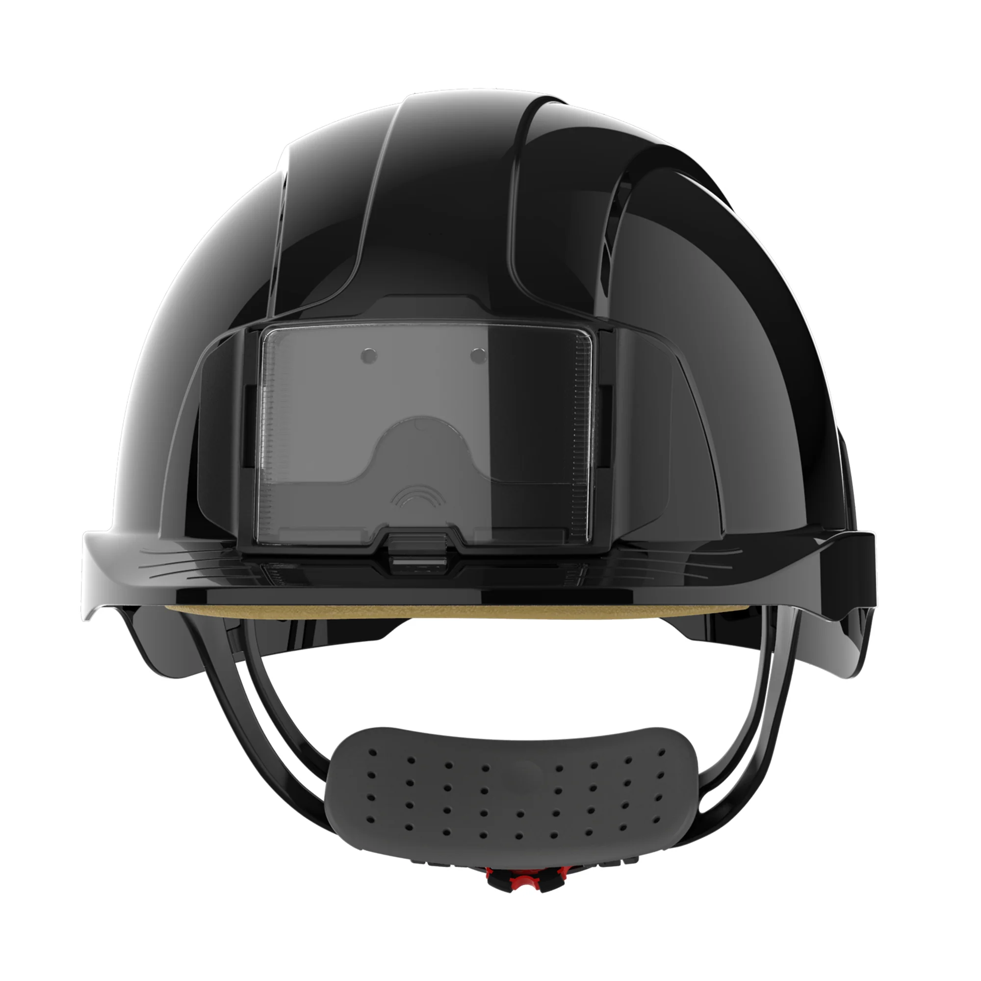JSP EVOLite Safety Helmet with ID Card Holder / Lamp Bracket - Black - Image 2