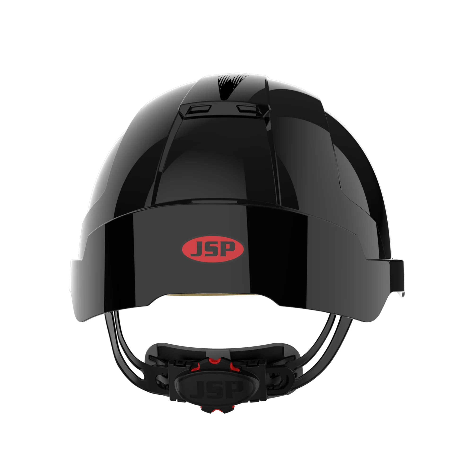JSP EVOLite Safety Helmet with ID Card Holder / Lamp Bracket - Black - Image 4