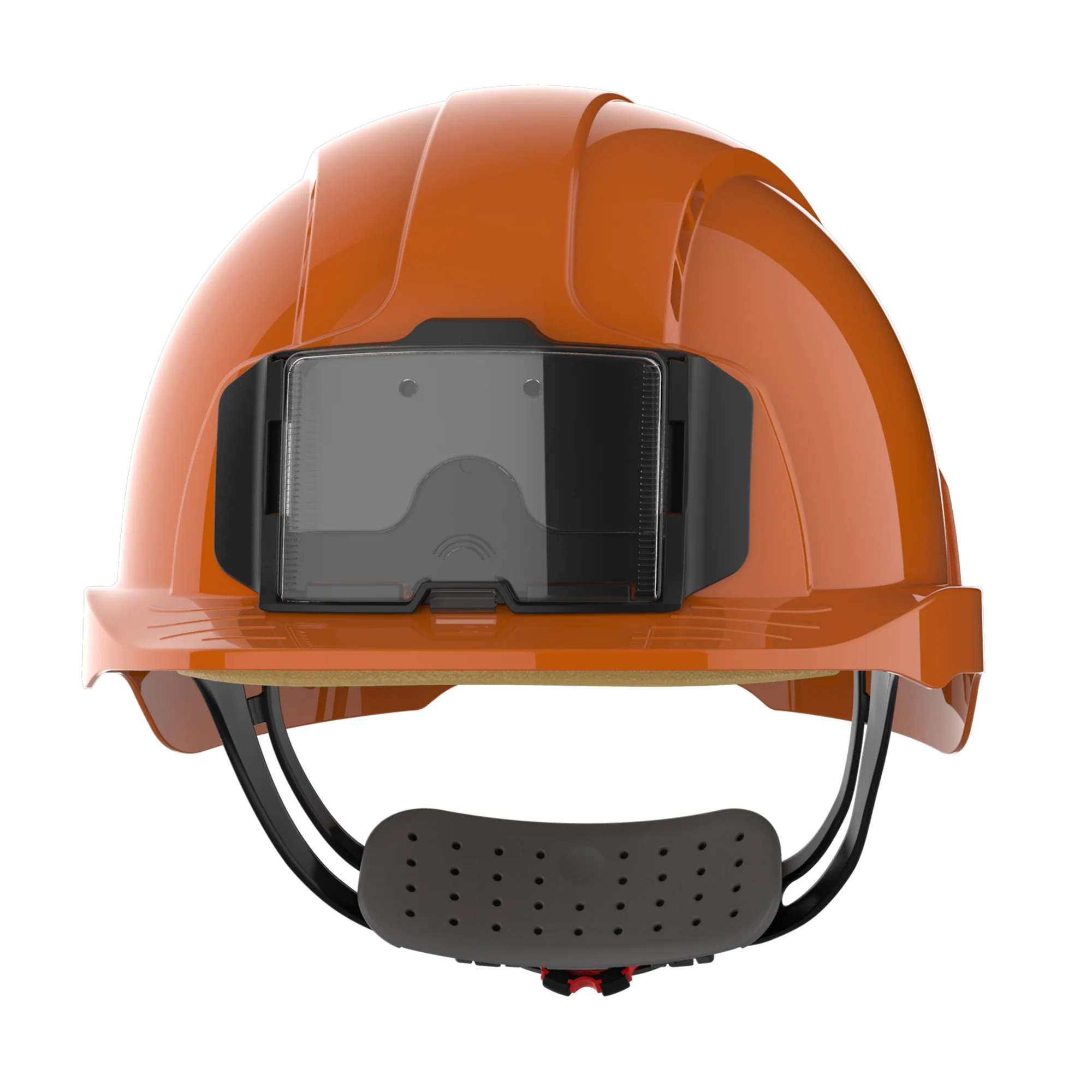 JSP EVOLite Safety Helmet with ID Card Holder / Lamp Bracket - Orange - Image 2