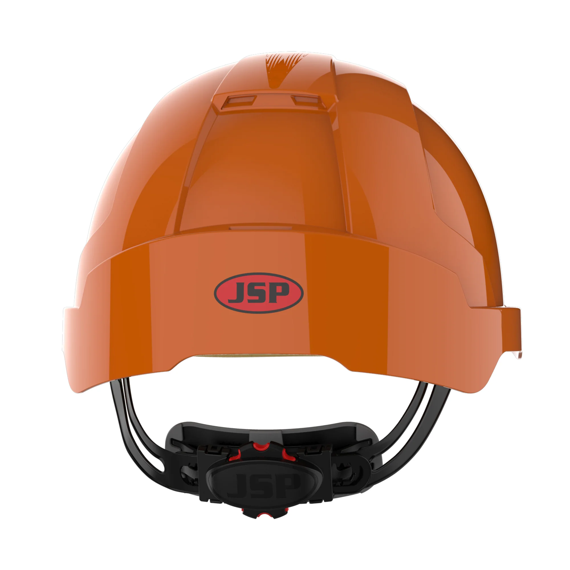 JSP EVOLite Safety Helmet with ID Card Holder / Lamp Bracket - Orange - Image 4