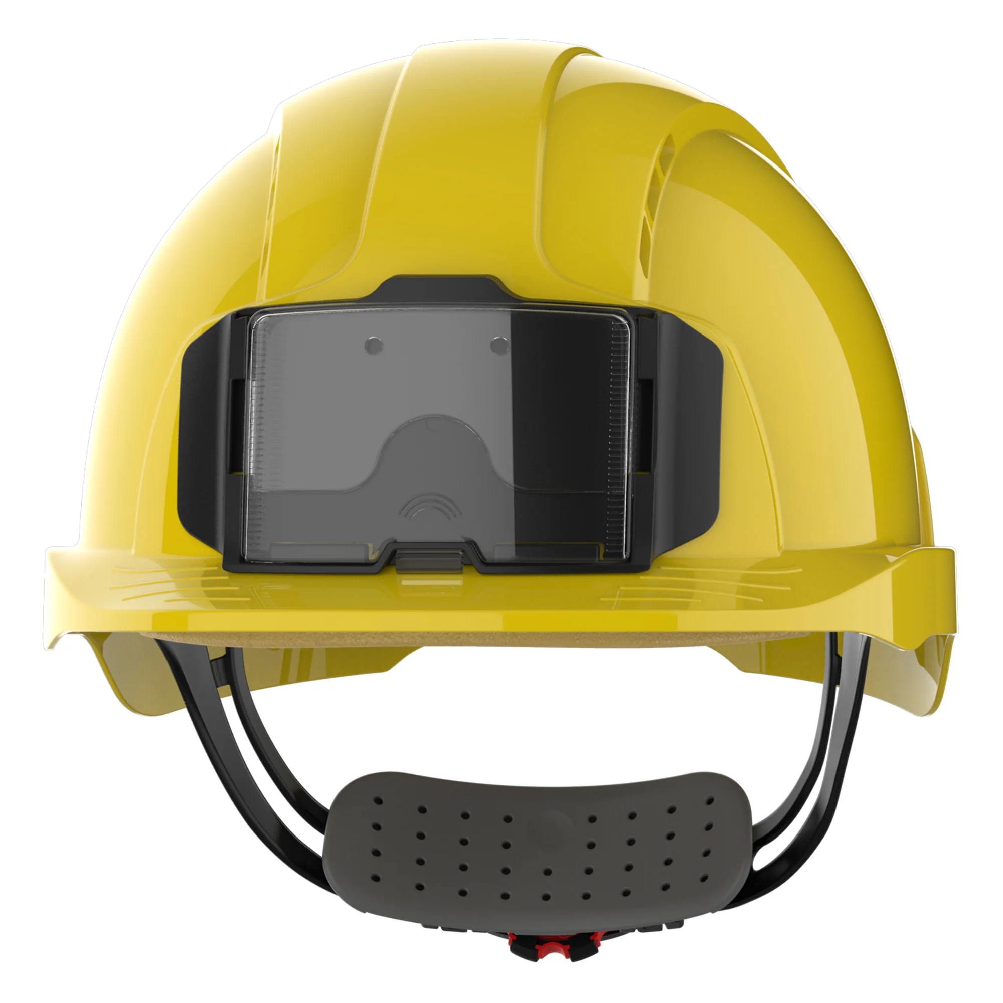 JSP EVOLite Safety Helmet with ID Card Holder / Lamp Bracket - Yellow - Image 2