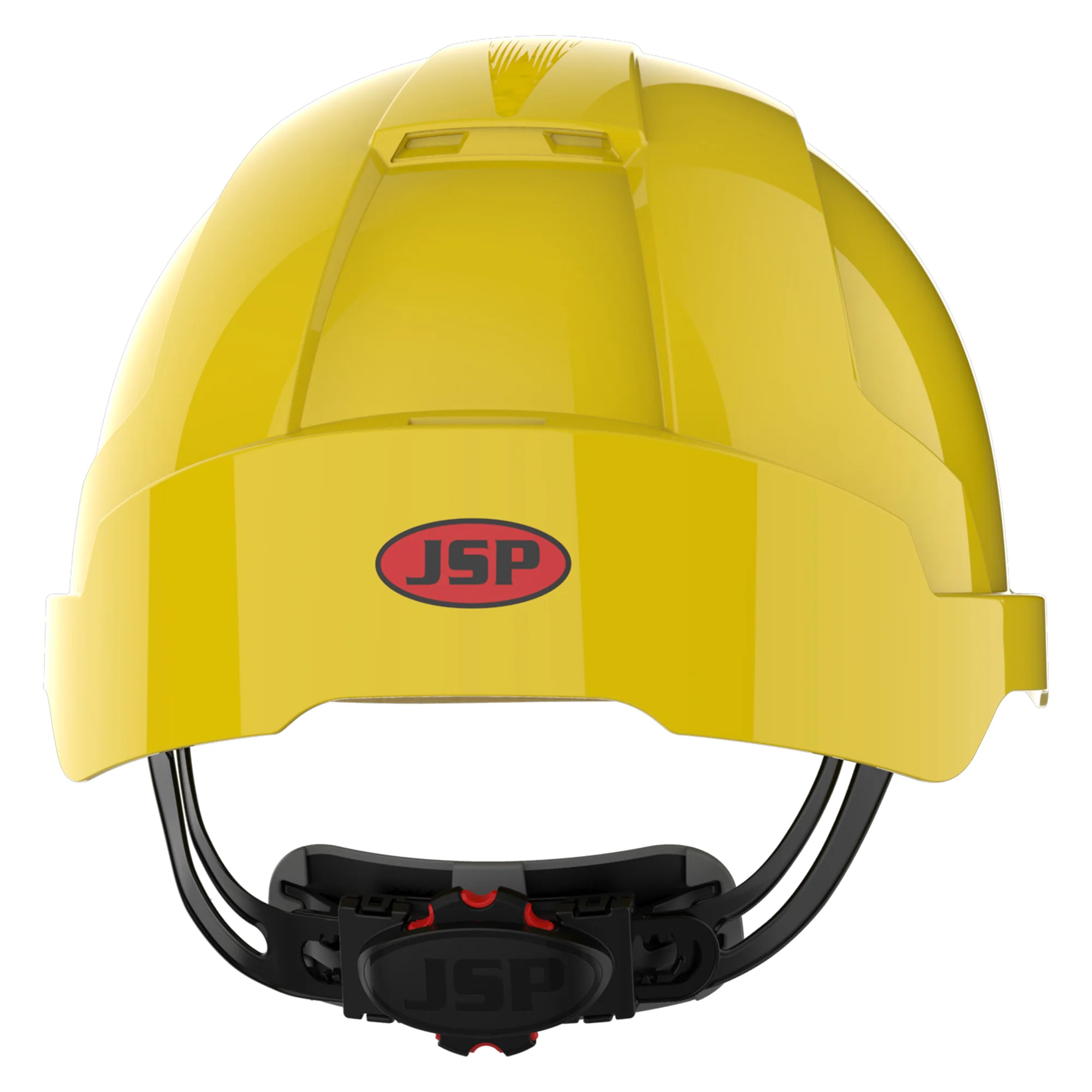 JSP EVOLite Safety Helmet with ID Card Holder / Lamp Bracket - Yellow - Image 4