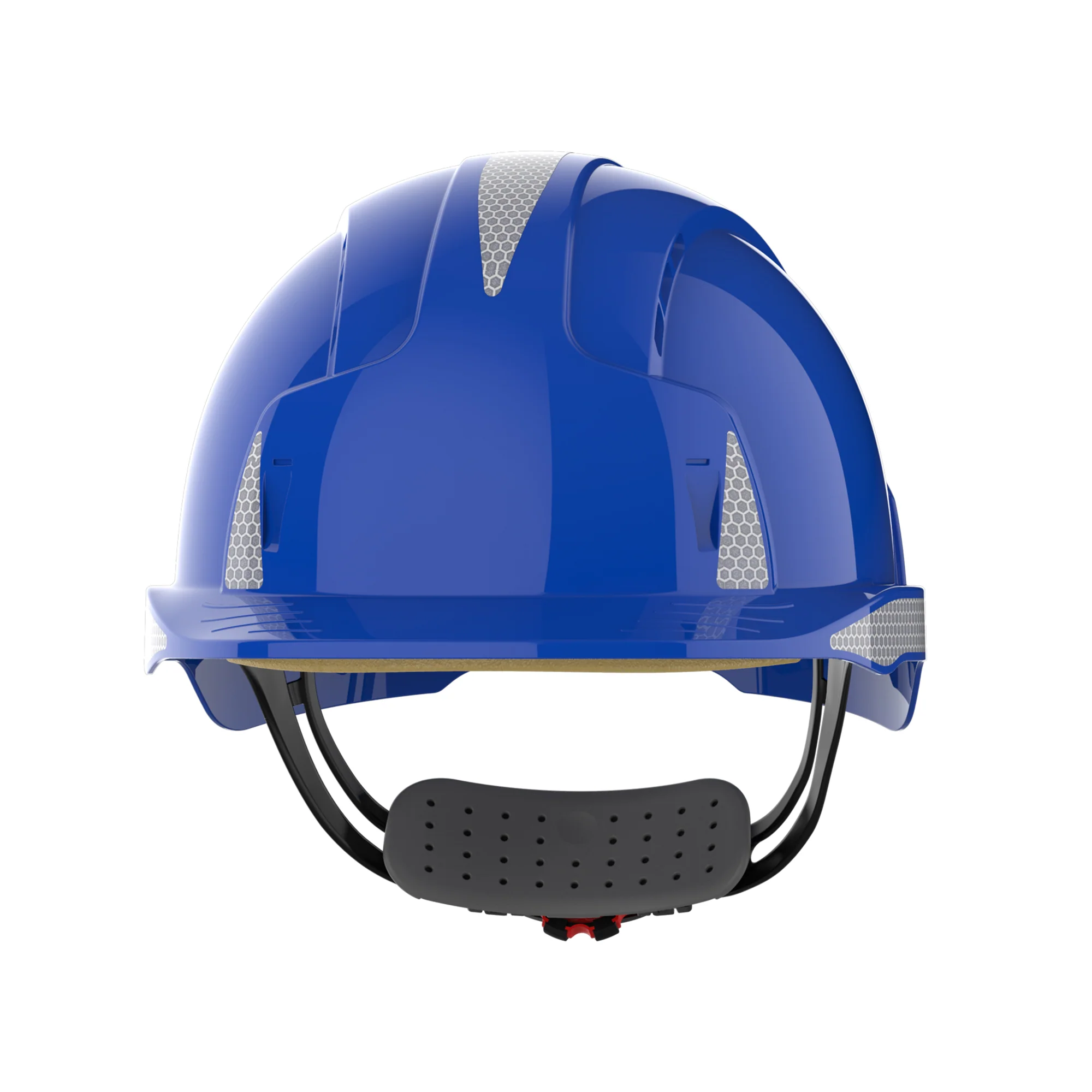 JSP EVOLite Safety Helmet with Reflective CR2 Decals - Wheel Ratchet - Vented - Blue - Image 2
